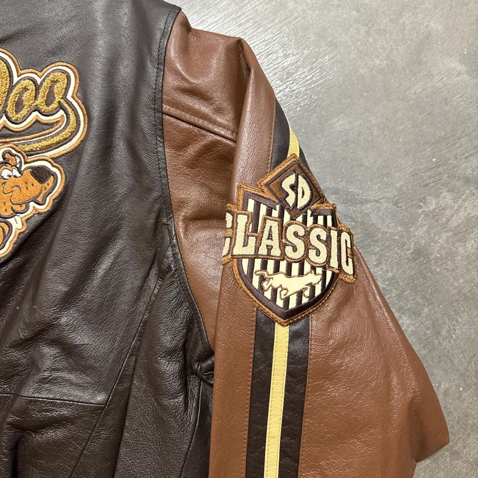 Vintage Vintage 90s Cartoon Network Scooby Doo NWT Leather Jacket Size US S / EU 44-46 / 1 - 4 Thumbnail