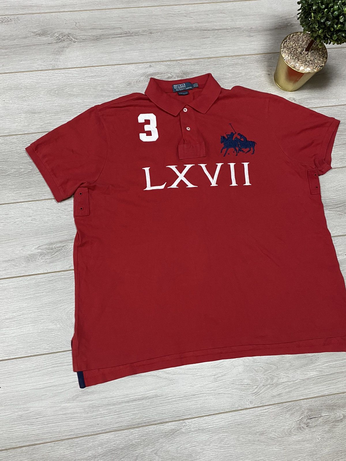 Ralph Lauren Polo Ralph Lauren LZVII riders vintage embro logo shirt Size US XXL / EU 58 / 5 - 7 Thumbnail