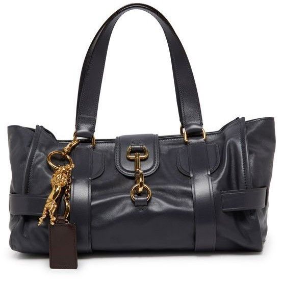 Chloe Kerala 25 Black Navy Leather Handbag New & Authentic