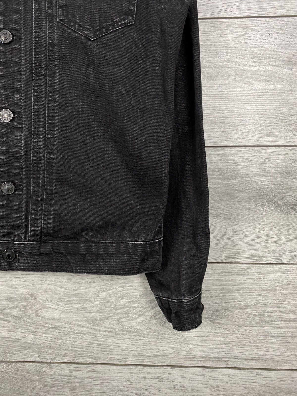 Allsaints Mens Allsaints Washed Black Denim Jacket Size US L / EU 52-54 / 3 - 4 Thumbnail