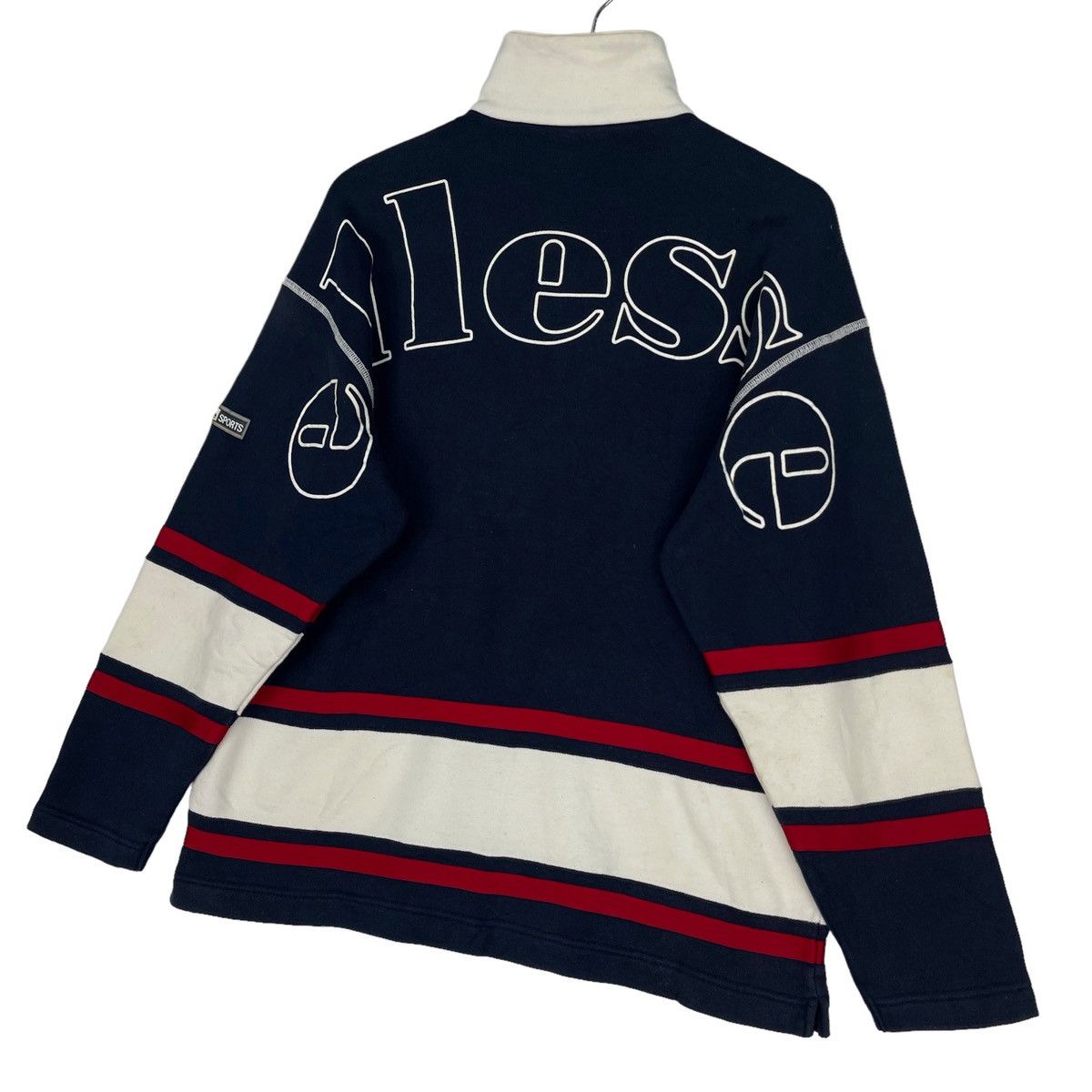 Ellesse × Vintage Vintage Ellesse Quater Zip With Collar Sweatshirt Size L Size US L / EU 52-54 / 3 - 3 Thumbnail