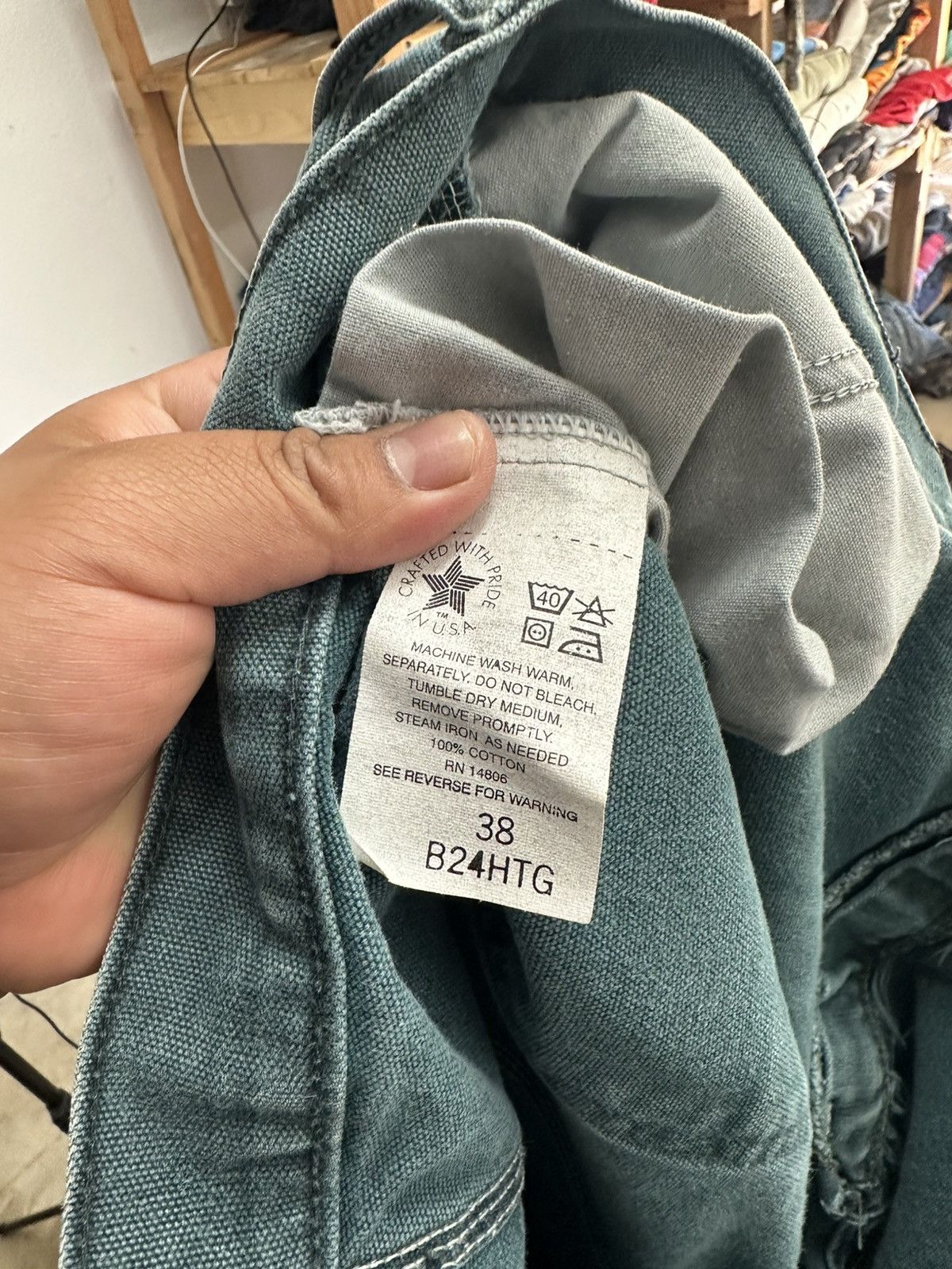 Carhartt Rare Carhartt Teal Shorts Size US 38 / EU 54 - 3 Thumbnail
