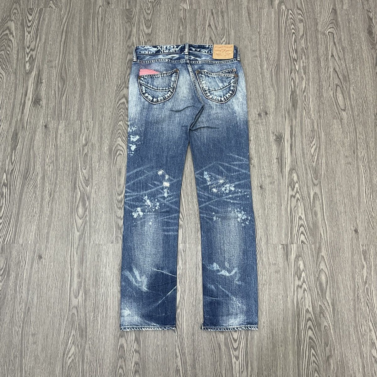 If Six Was Nine Antgauge Platinum - Acid Wash Distressed Denim Lgb Style Size US 28 / EU 44 - 11 Thumbnail