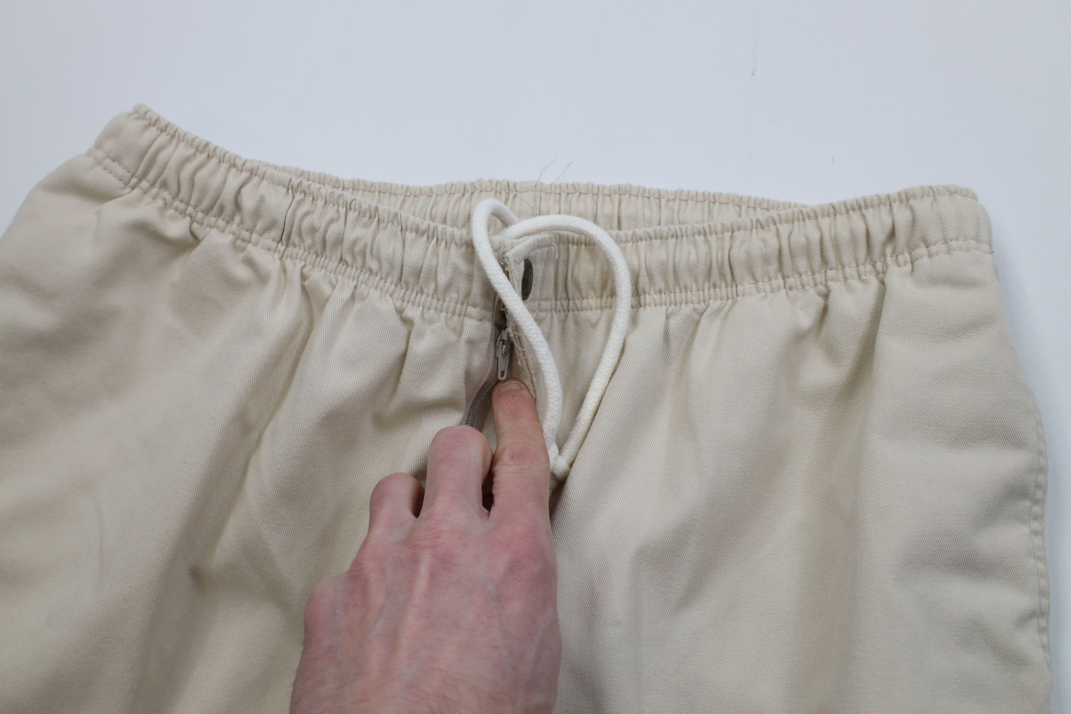 Lands' End Vintage 90s Lands End Wide Leg Twill Pants Beige Cotton USA Size US 38 / EU 54 - 9 Thumbnail