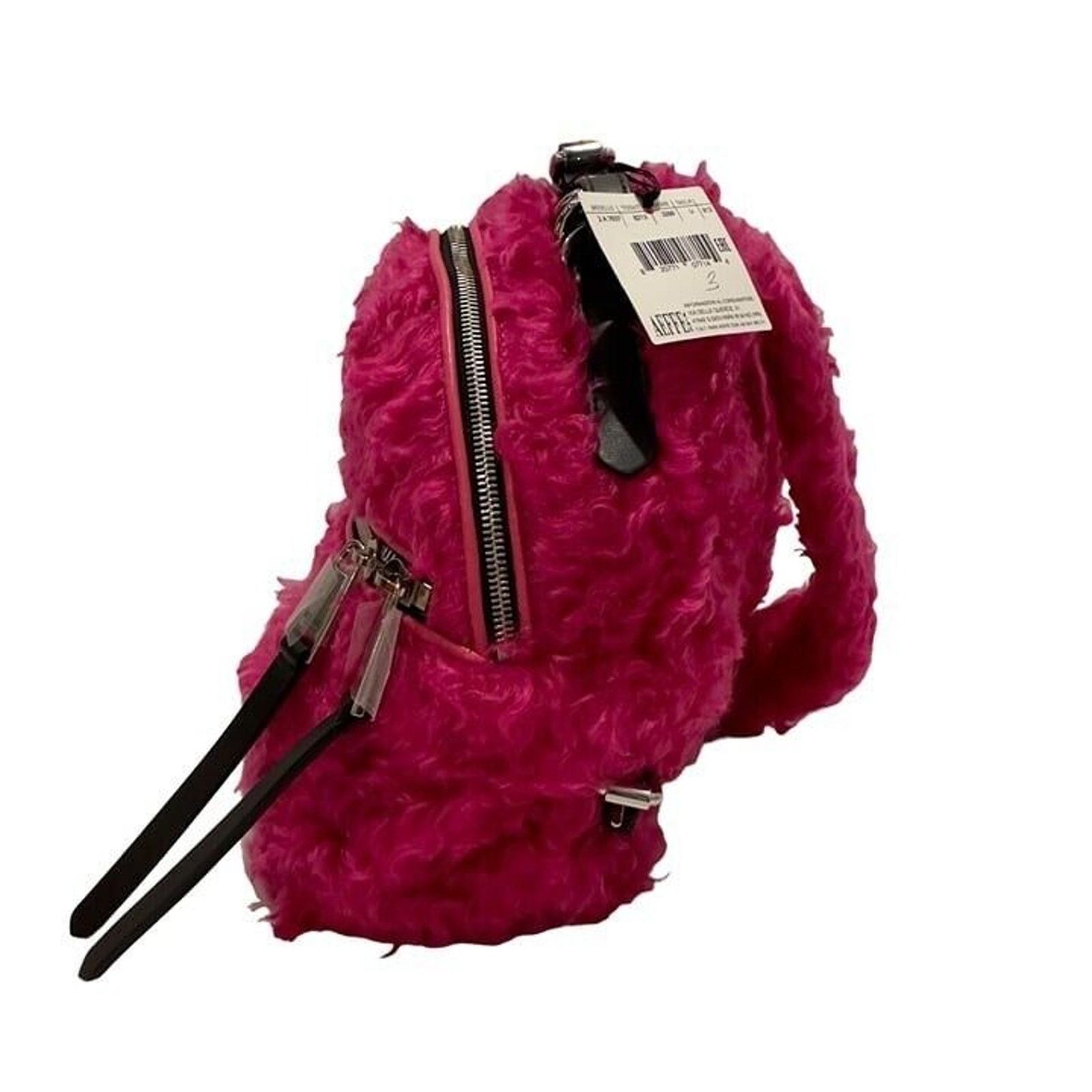 Moschino Moschino Pink Fur Backpack Size ONE SIZE - 3 Thumbnail