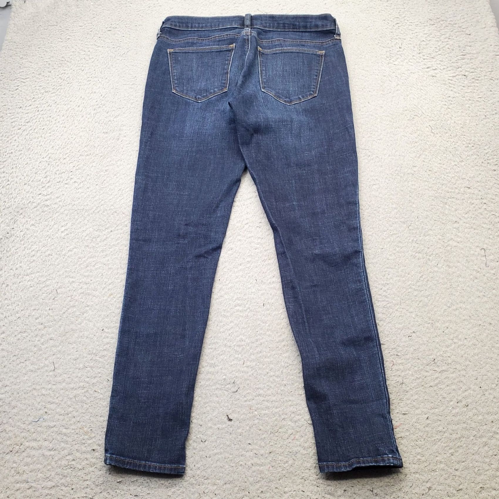Gap Gap Womens Jeans Skinny 5-Pocket Design Blue Denim Cotton Faded Stretch Size 29 Jeans Adult Womens Size 29" - 2 Thumbnail