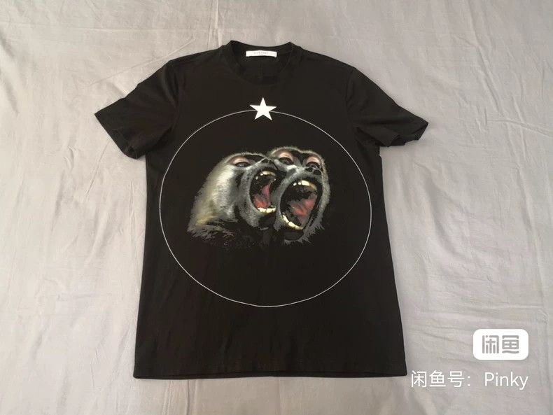 Givenchy Monkey Head Short Sleeve, Double Monkey Head T-Sh