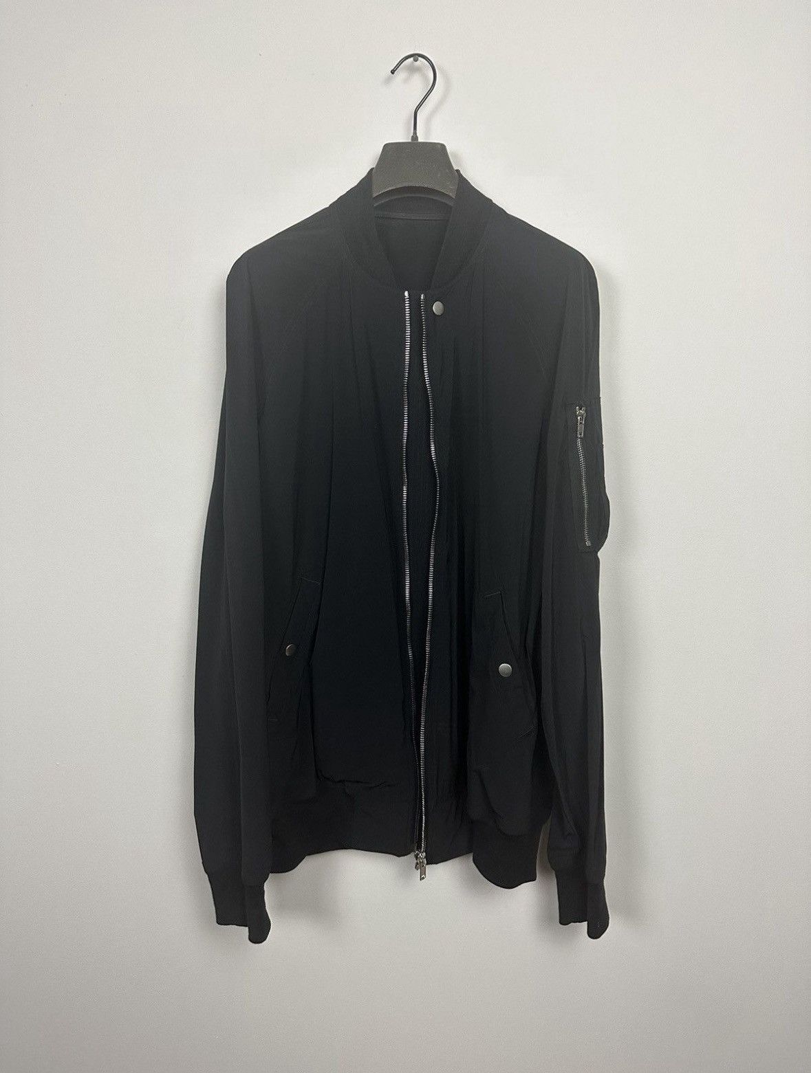 Rick Owens SS19 ‘BABEL’ Stretch Nylon Bomber Jacket Size US L / EU 52-54 / 3 - 4 Thumbnail