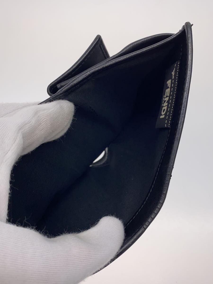 Fendi Fendi Leather Tri-Fold Wallet Black Size ONE SIZE - 6 Thumbnail