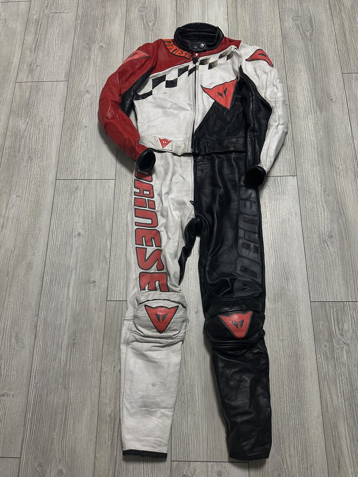Dainese Leather Jacket Moto Suit black set racing