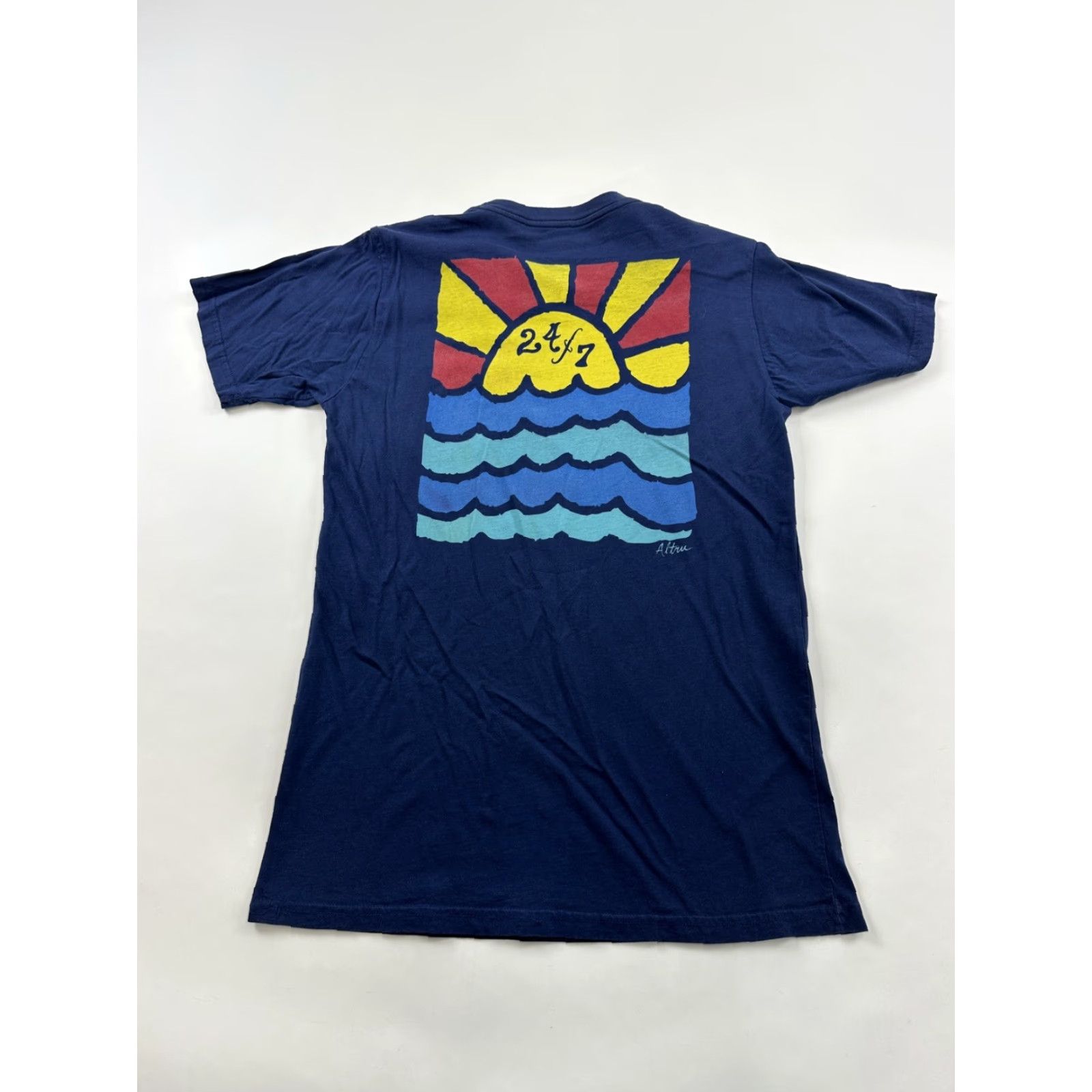 Vintage Altru Shirt Men’s Medium Blue 24/7 Good Vibes Sunny Days Short Sleeve Size US M / EU 48-50 / 2 - 5 Thumbnail
