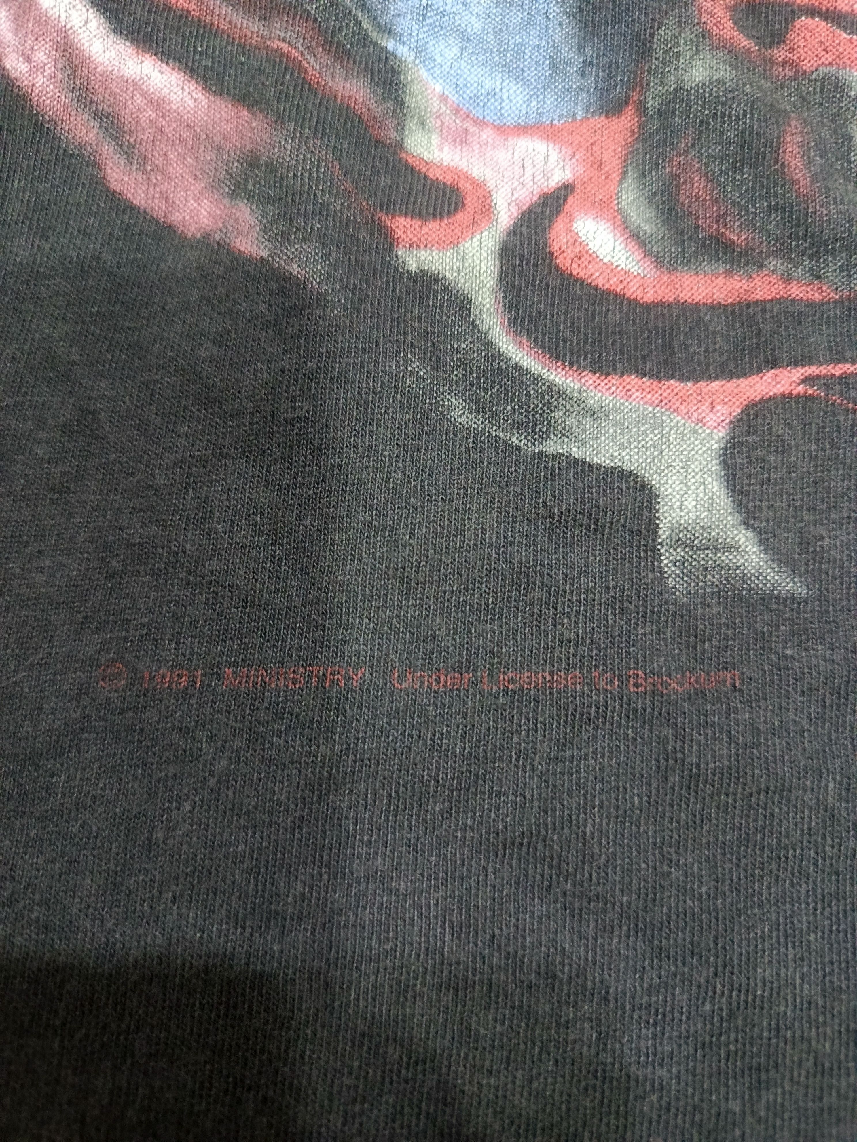 Vintage Vintage 1991 Ministry Stigmata Size US L / EU 52-54 / 3 - 4 Thumbnail