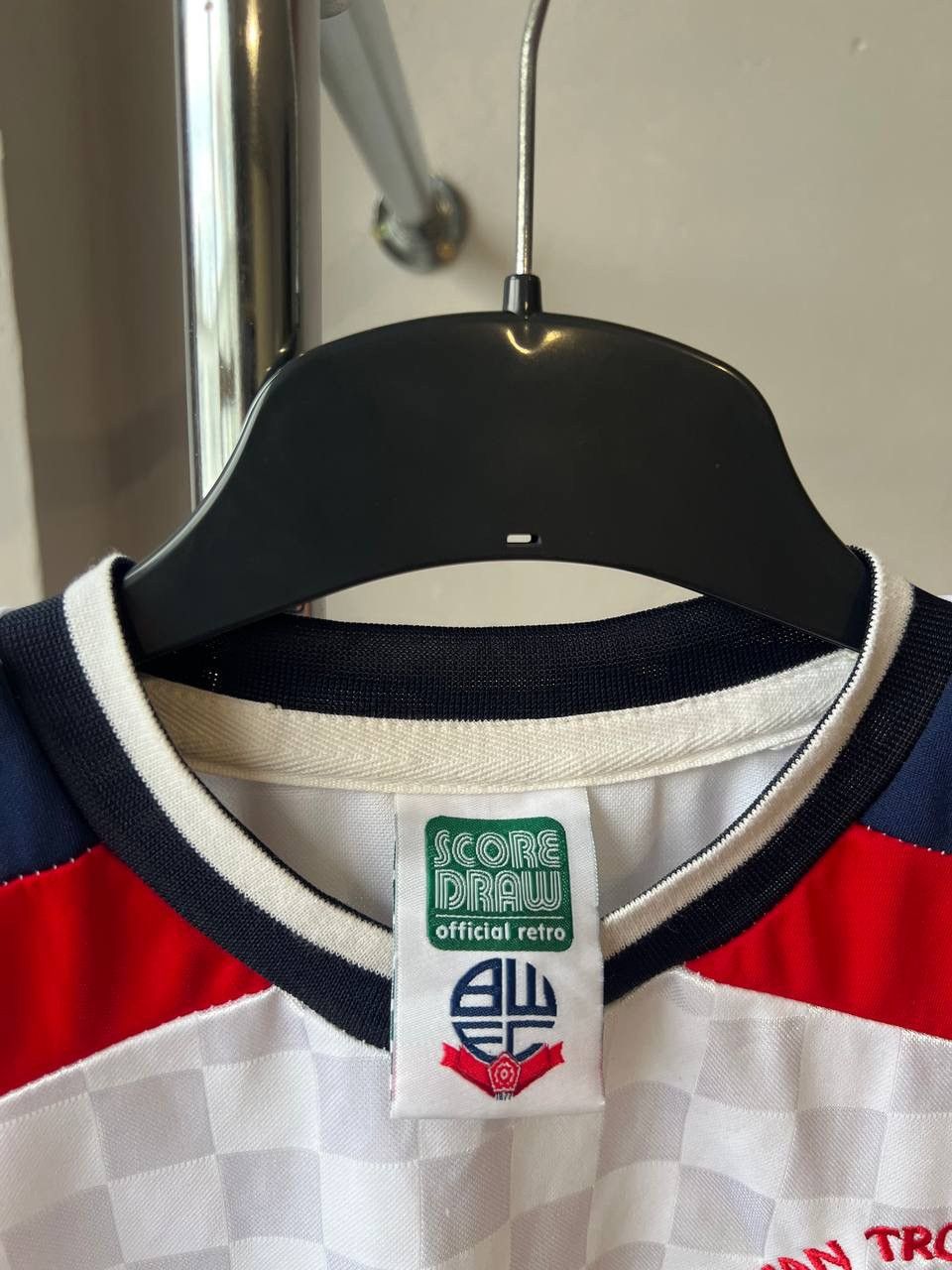 Vintage 1989 BOLTON WANDERERS RETRO REMAKE HOME SOCCER JERSEY SHIRT Size US S / EU 44-46 / 1 - 8 Thumbnail