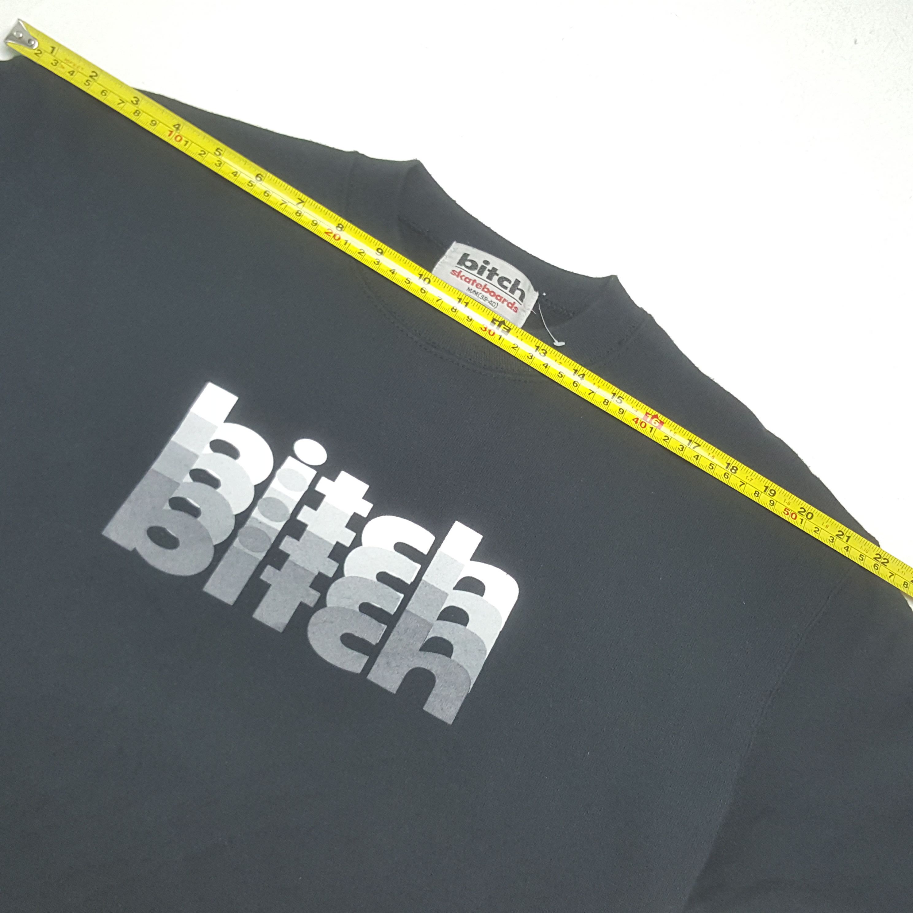 Vintage Vintage Bitch Skateboard Glitch Logo Sweatshirt C298N5 Size US S / EU 44-46 / 1 - 5 Thumbnail