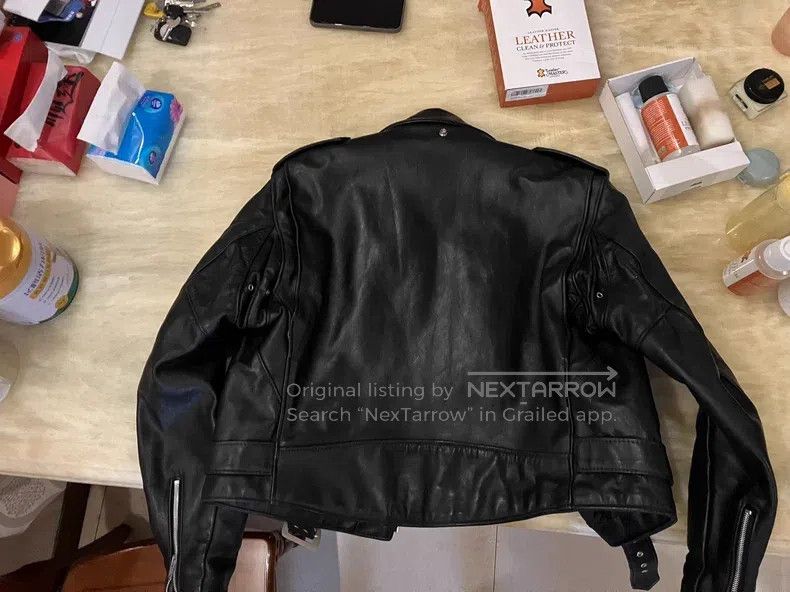 Schott Schott Cable-stayed locomotive leather jacket Size US XXL / EU 58 / 5 - 2 Thumbnail