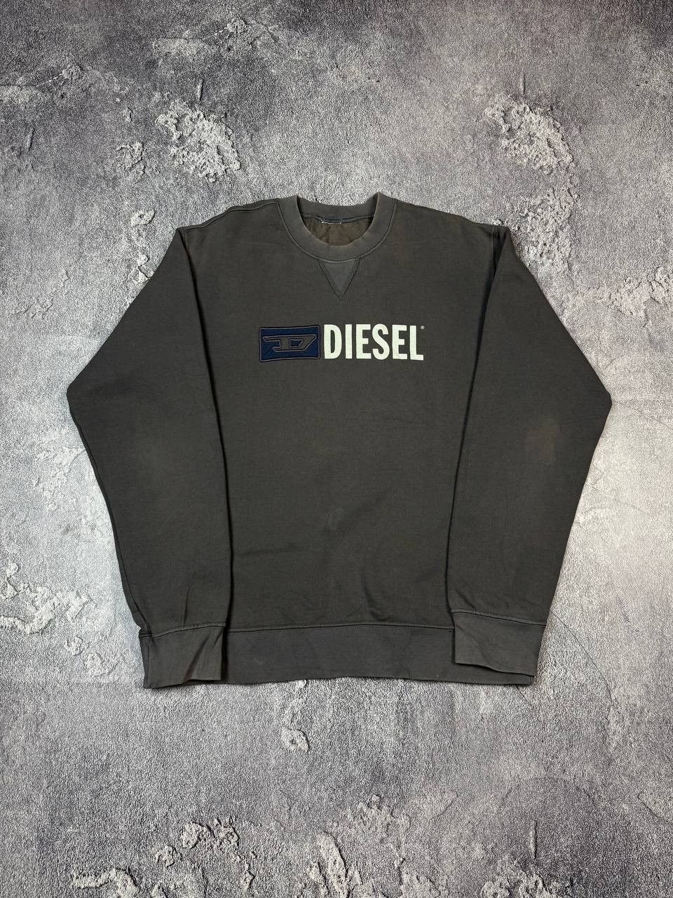 Diesel Y2K Diesel Sunfaded Distressed 2000s Sweatshirt Grunge Size US M / EU 48-50 / 2 - 1 Thumbnail