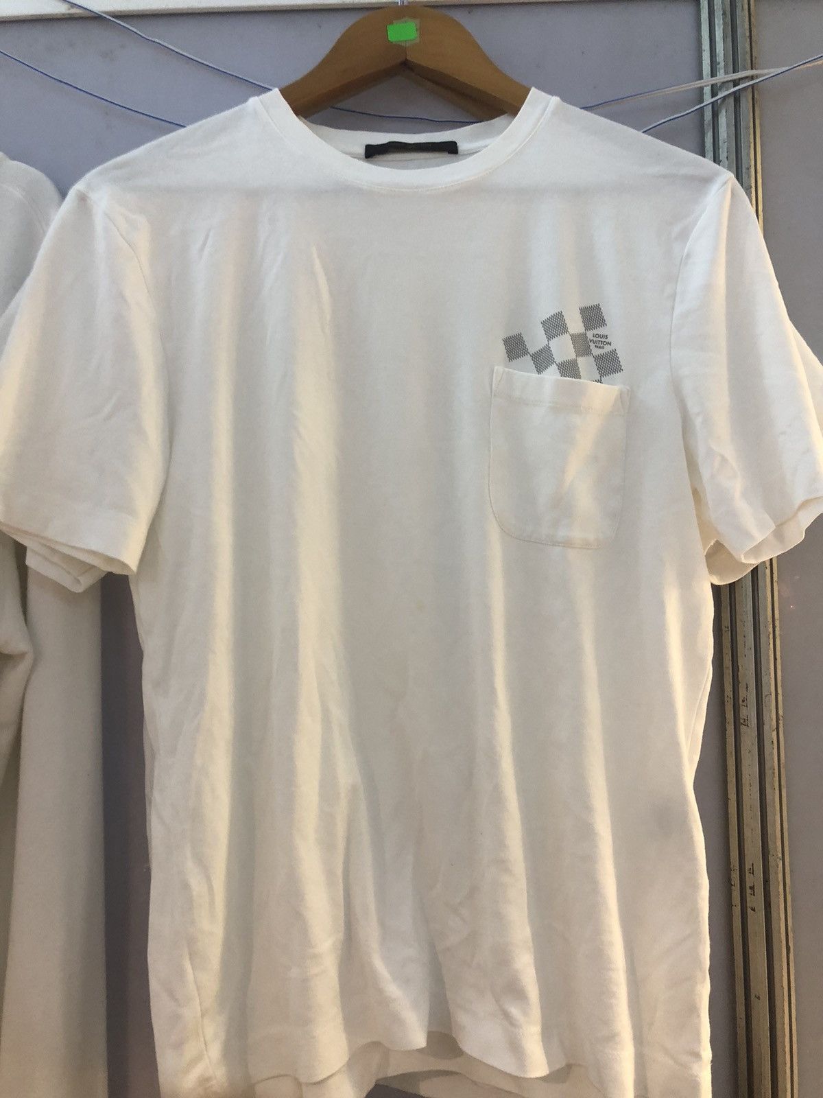 image of Louis Vuitton Pocket Tee in White, Men's (Size Small)