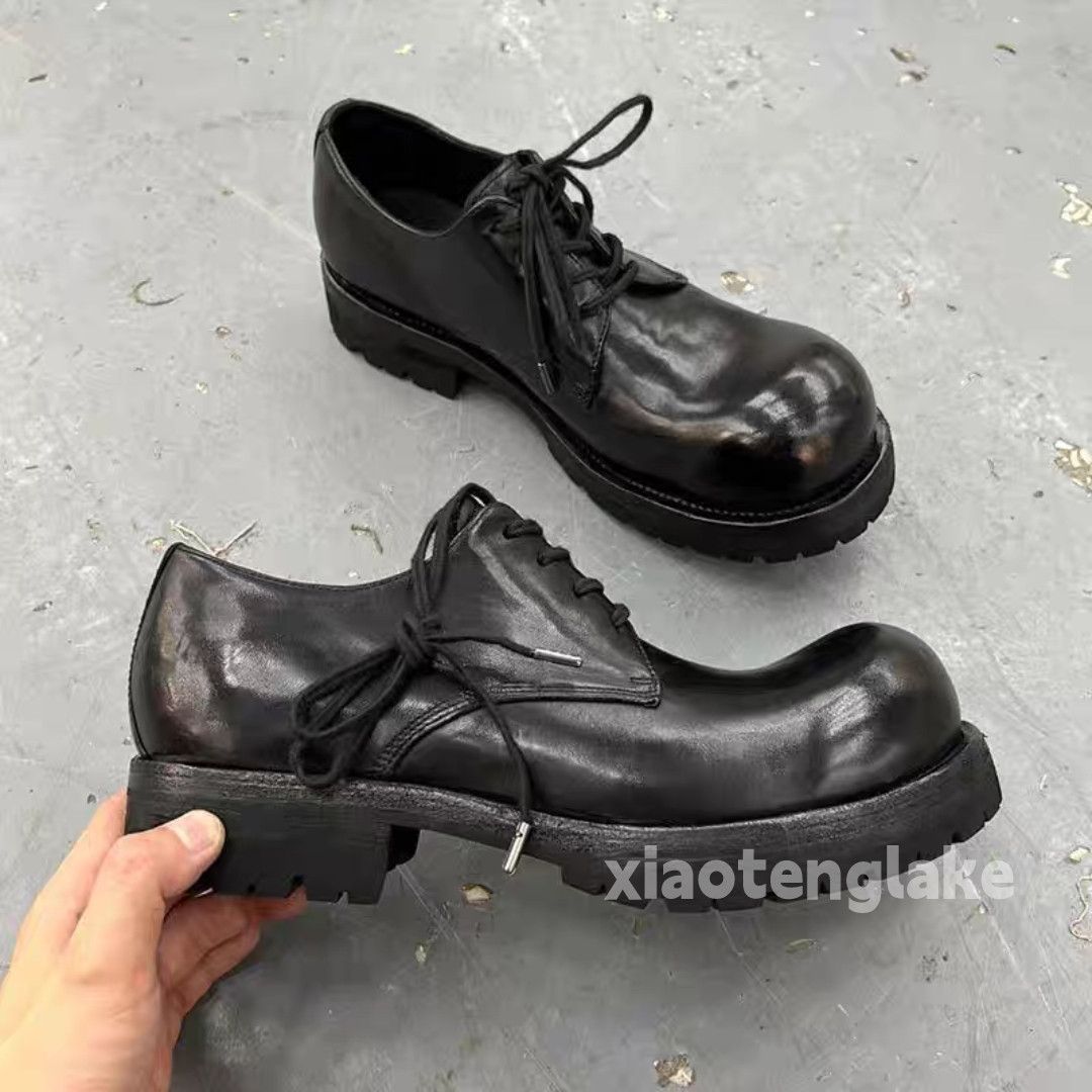 Vintage Utility punk yuppie derby thick sole yuppie boots shoes Size US 10 / EU 43 - 1 Thumbnail