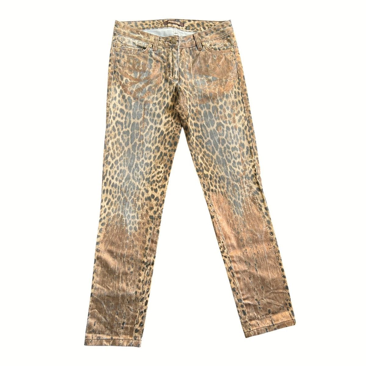 Roberto Cavalli VINTAGE ROBERTO CAVALLI LEOPARD JEANS print y2k Size 27" / US 4 / IT 40 - 1 Thumbnail