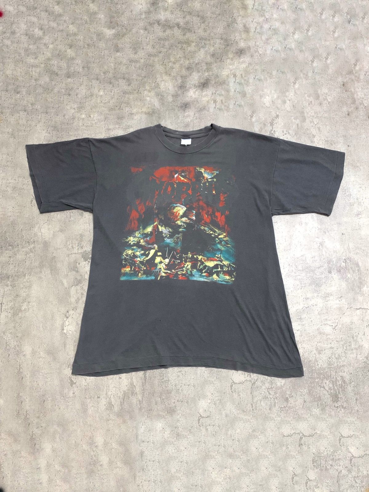 Band Tees Vintage 90s AMORPHIS band shirt nightwish arch enemy tool Size US XL / EU 56 / 4 - 1 Thumbnail