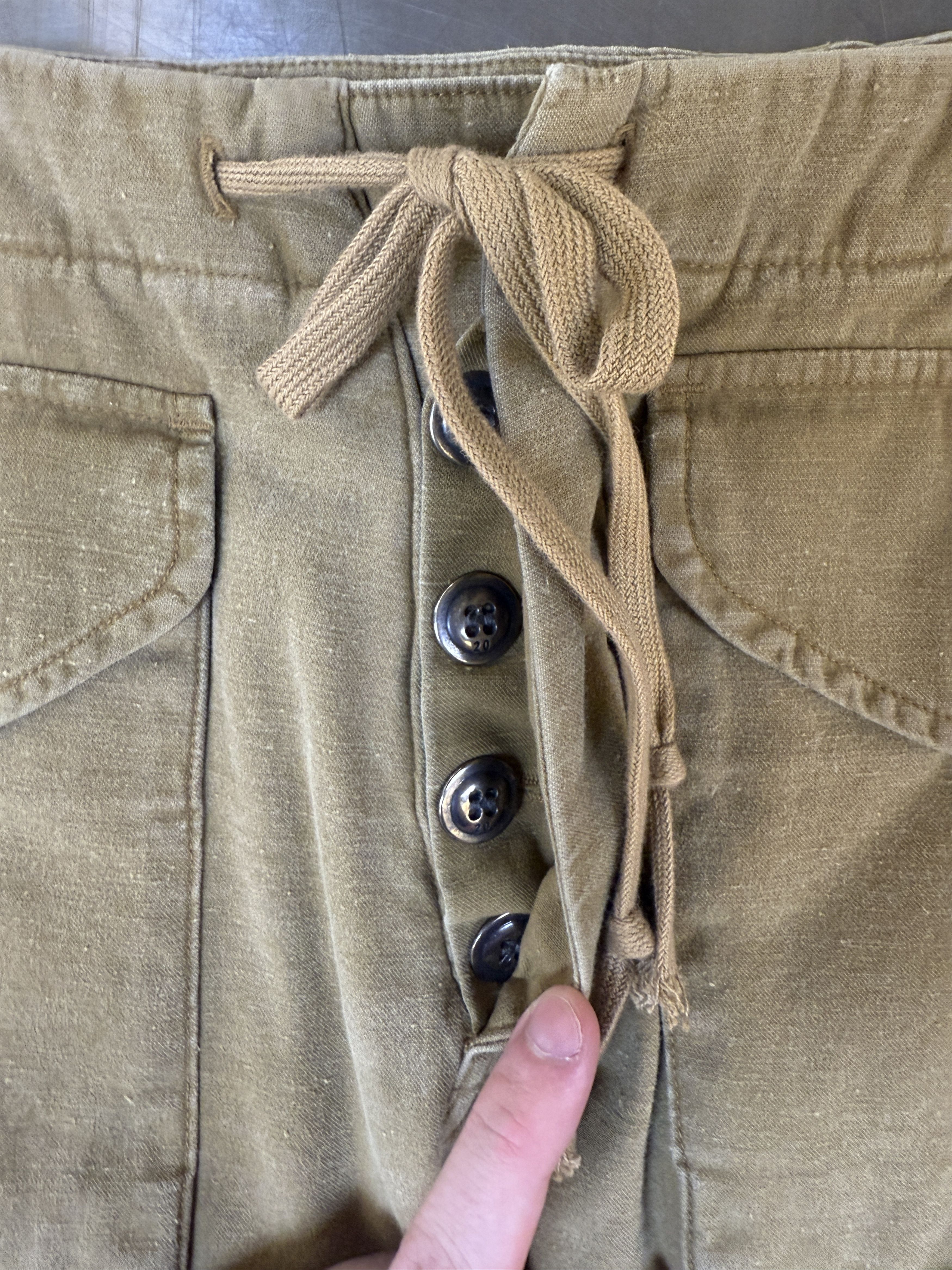 Greg Lauren Greg Lauren Tan Baker Cargo Shorts Size US 34 / EU 50 - 3 Thumbnail