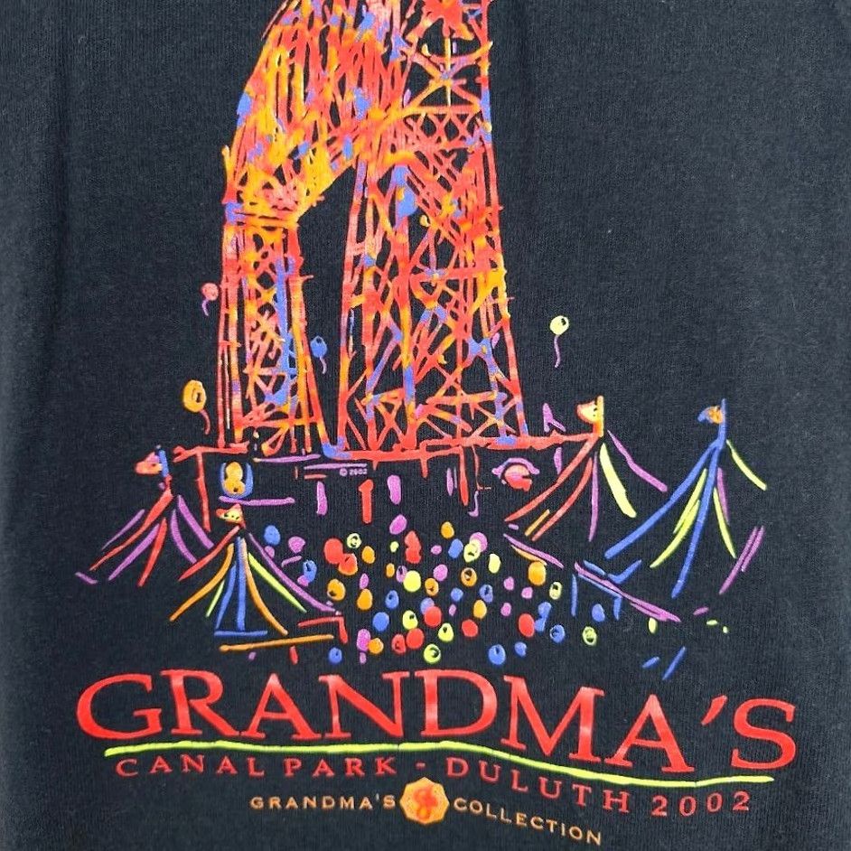 Anvil VINTAGE Grandmas Saloon Tank Top Womens Size Medium Black Y2K Canal Park Duluth Shirt Tank Womens Black Size M / US 6-8 / IT 42-44 - 3 Thumbnail