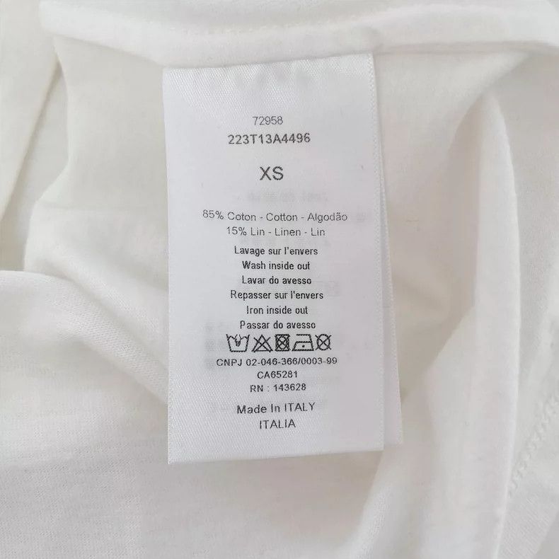 Dior Dior White printed T-shirt Size XS / US 0-2 / IT 36-38 - 7 Thumbnail
