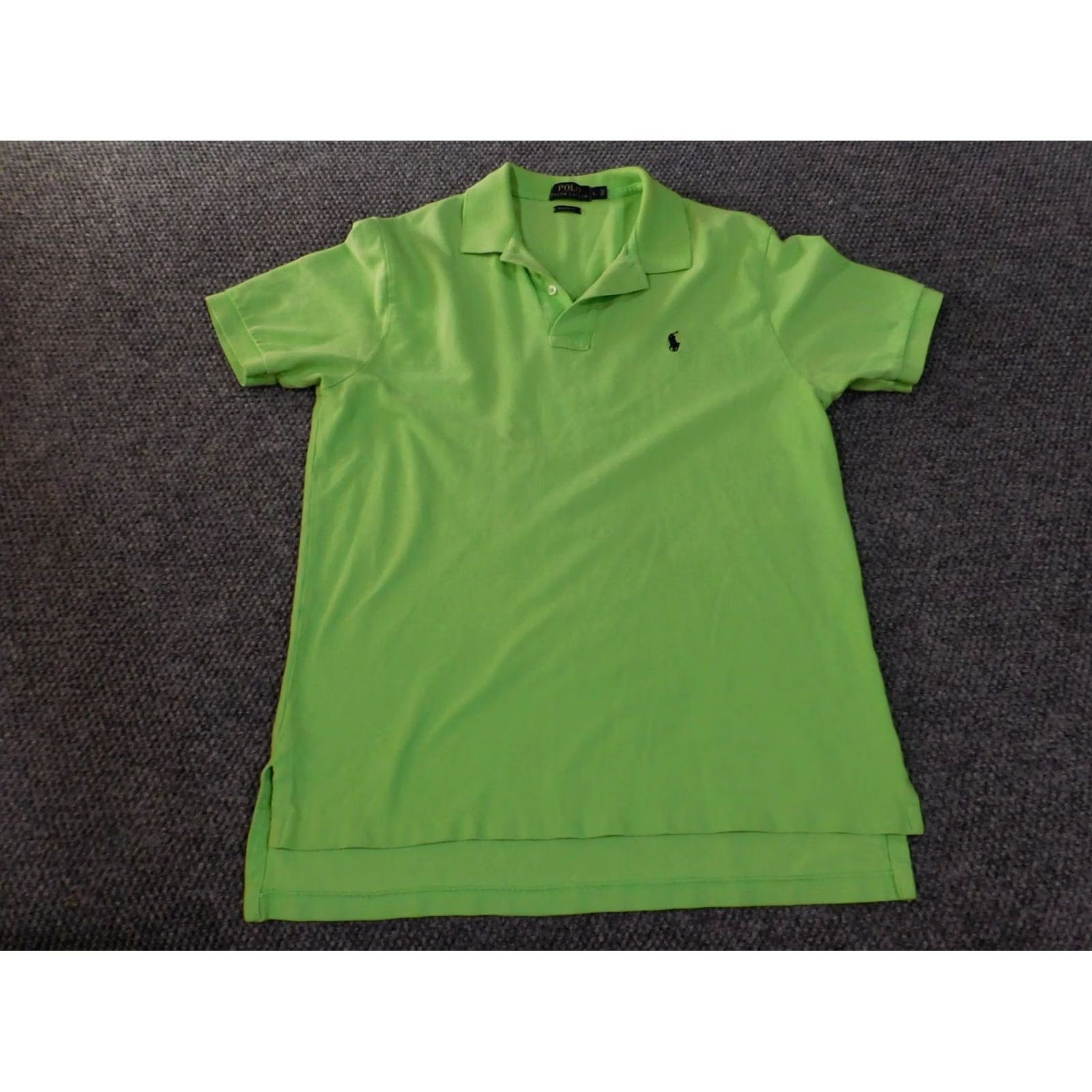 Polo Ralph Lauren Polo Ralph Lauren Shirt Mens L Green Polo Knit Classic Fit Casual Logo Button Collared Short Sleeve Cotton Size US L / EU 52-54 / 3 - 3 Thumbnail