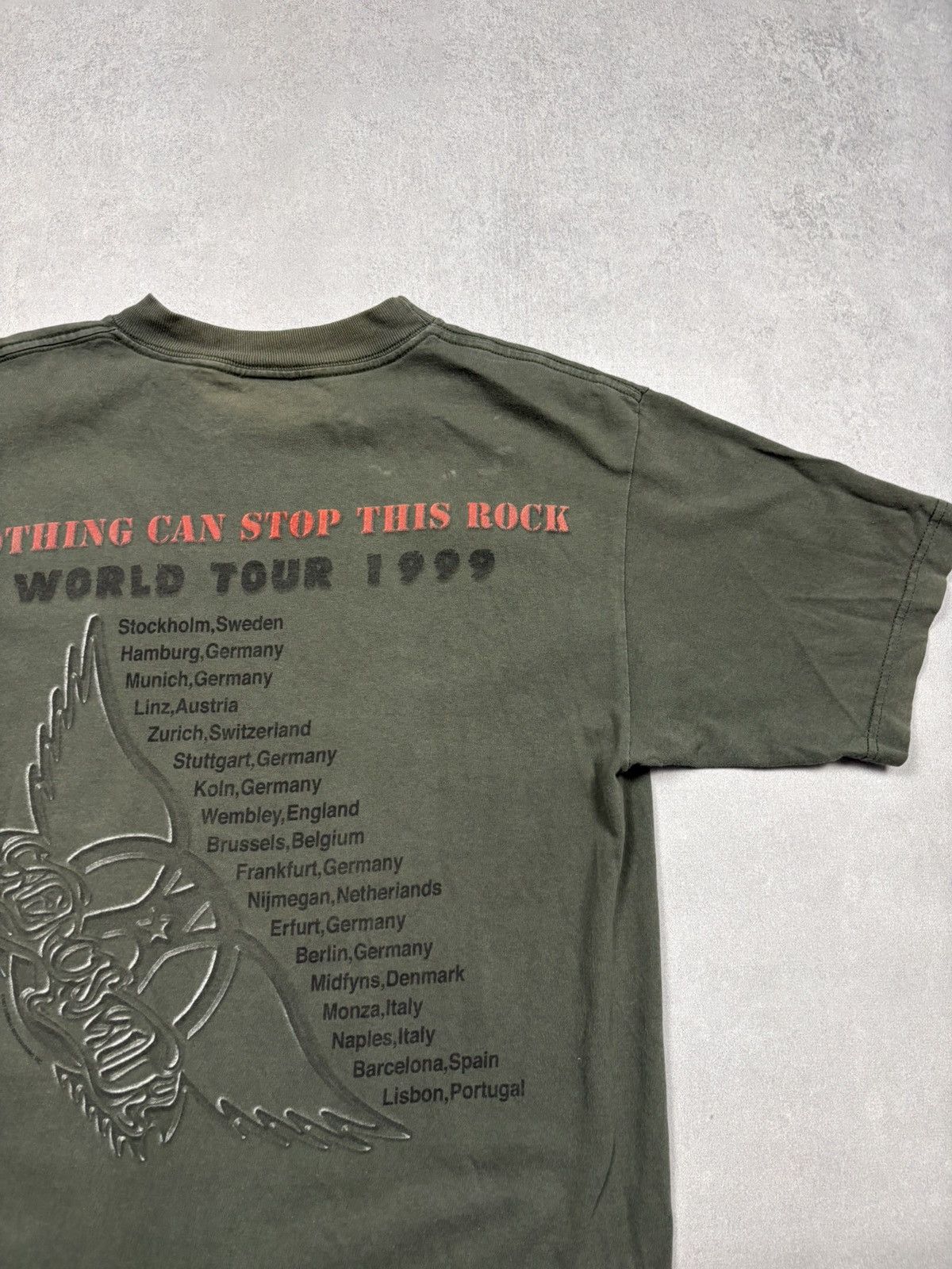 Band Tees Vintage 1999 Aerosmith Aero Force One World Tour Tee 90s USA Size US M / EU 48-50 / 2 - 3 Thumbnail