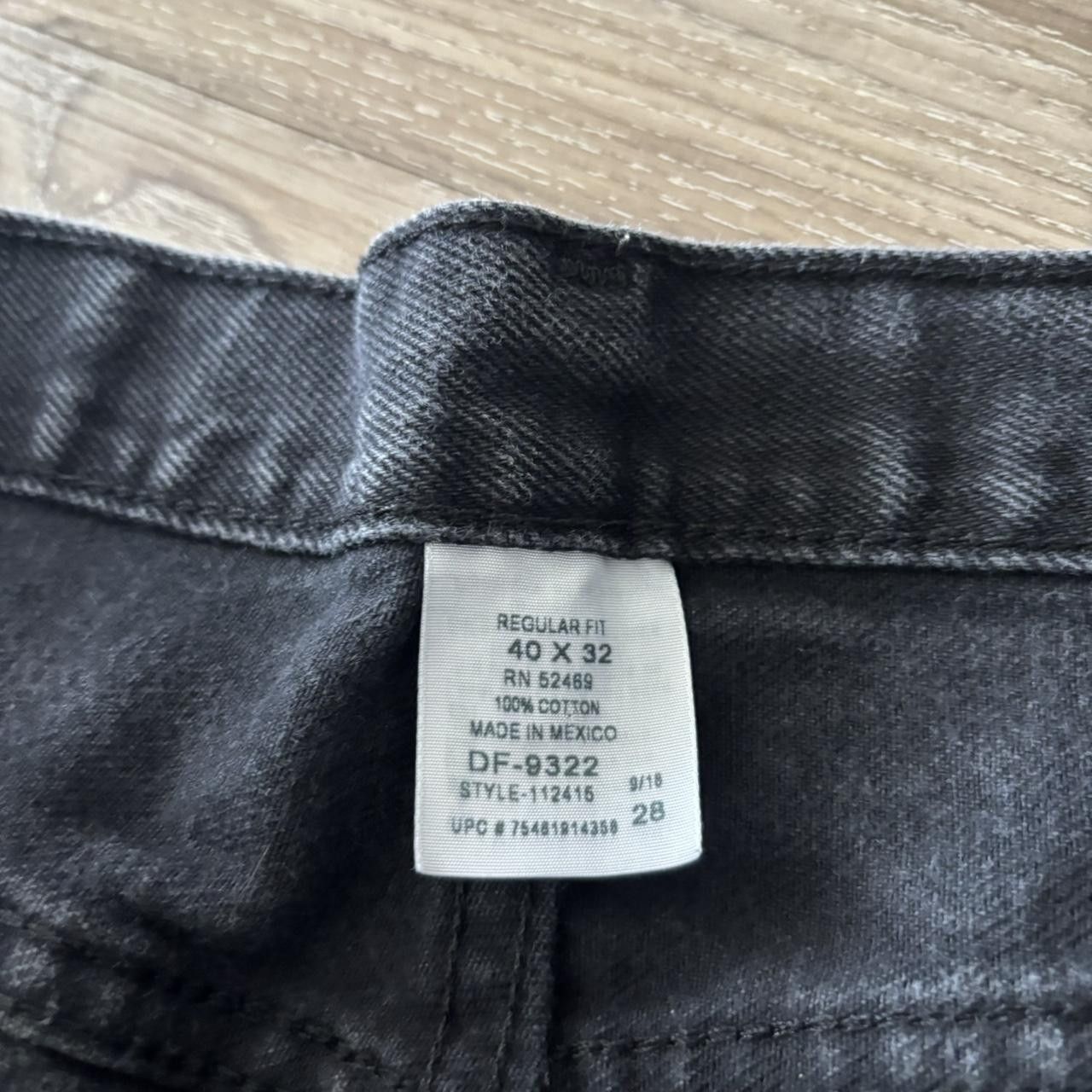 Vintage Crazy Vintage Y2K/2000s Grunge Black Streetwear Essential Denim Jeans! 40x32 Size US 40 / EU 56 - 7 Thumbnail