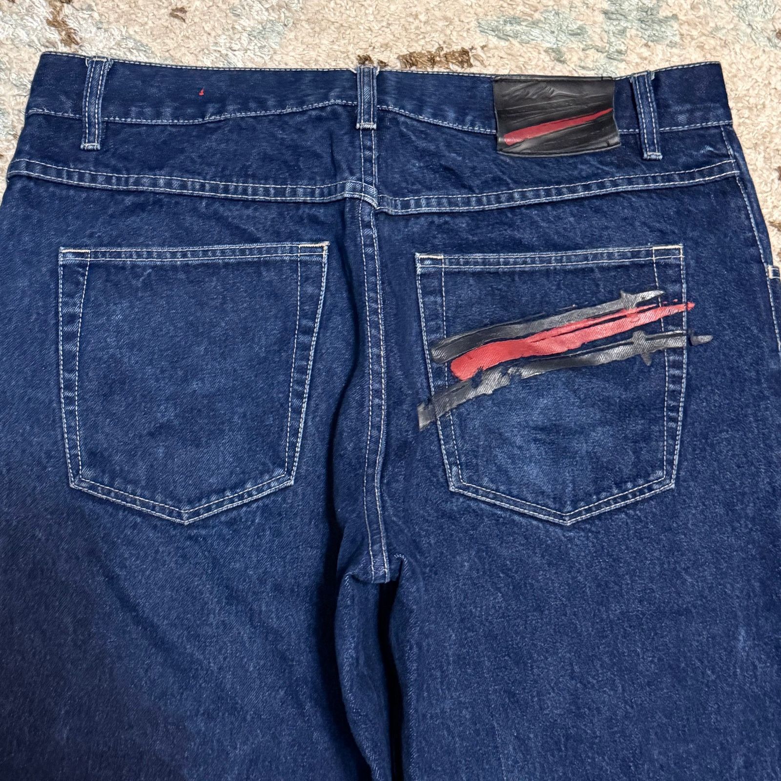 Fubu Vintage FUBU Baggy Wide Leg Jeans Size 36x30 Y2K Size US 36 / EU 52 - 3 Thumbnail