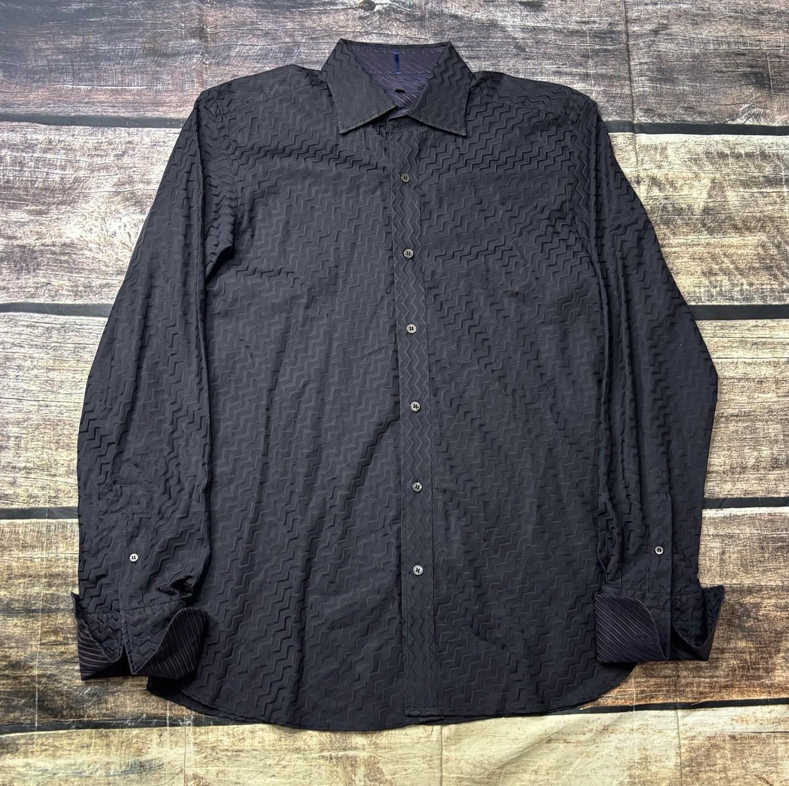 Ted Baker Ted Baker Dress Shirt Mens Size 4 French Cuffs Long Sleeve Size 42R - 1 Thumbnail