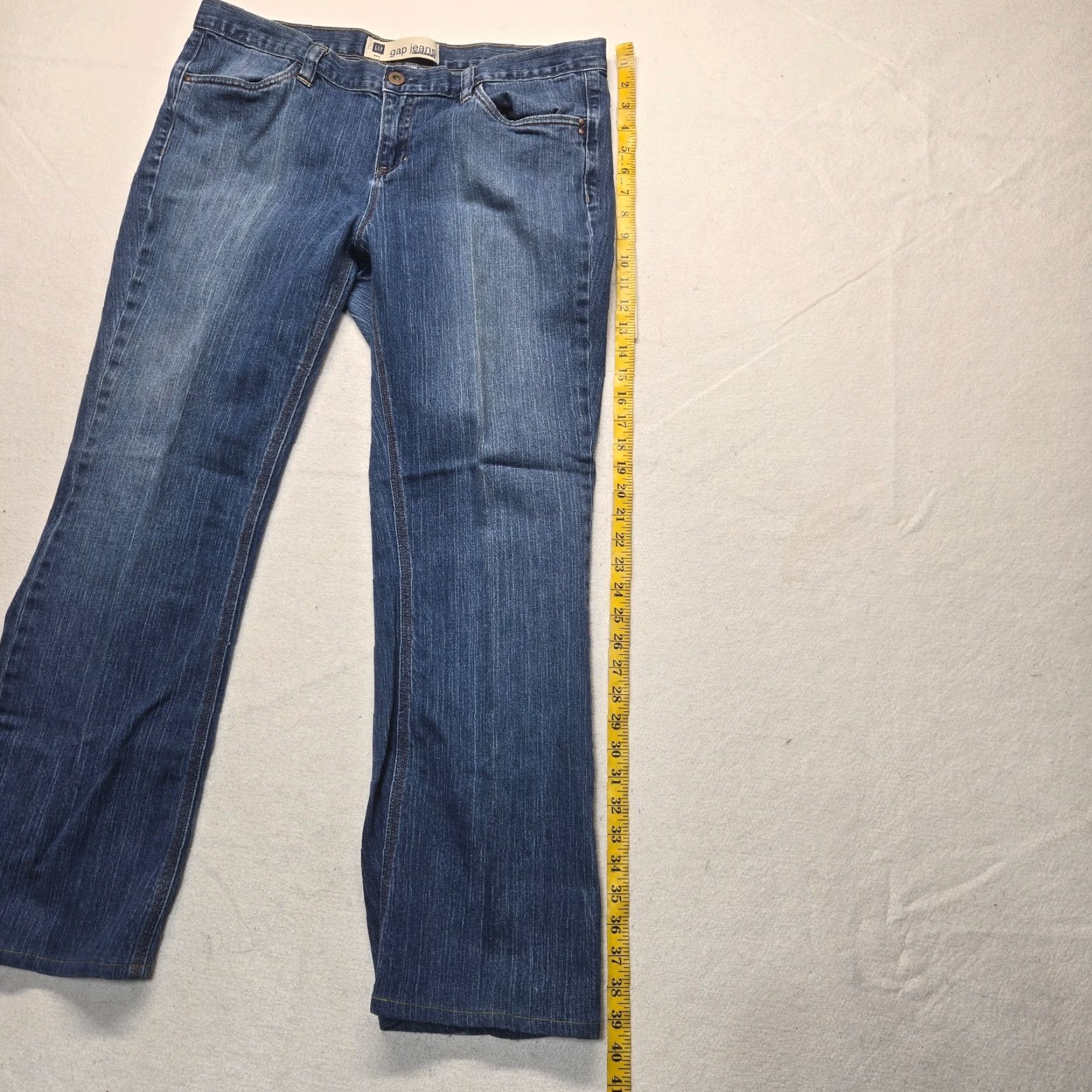 Gap Gap Women Jeans Pants Flared Denim Blue Stretch 16 Casual Everyday Size 38" / US 16 / IT 52 - 7 Thumbnail