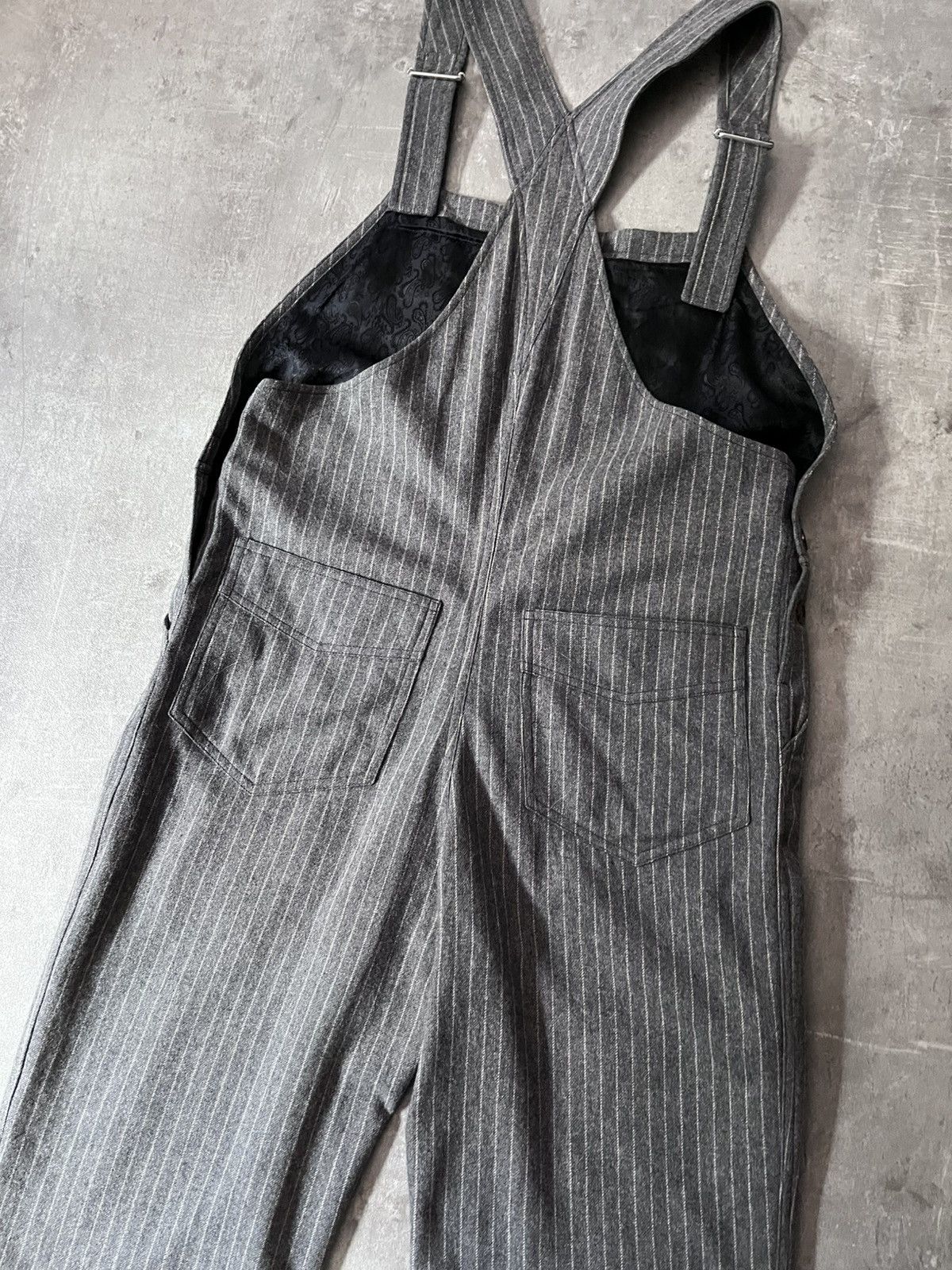 Acne Studios Acne Studios wool overalls grey striped Size US 30 / EU 46 - 7 Thumbnail
