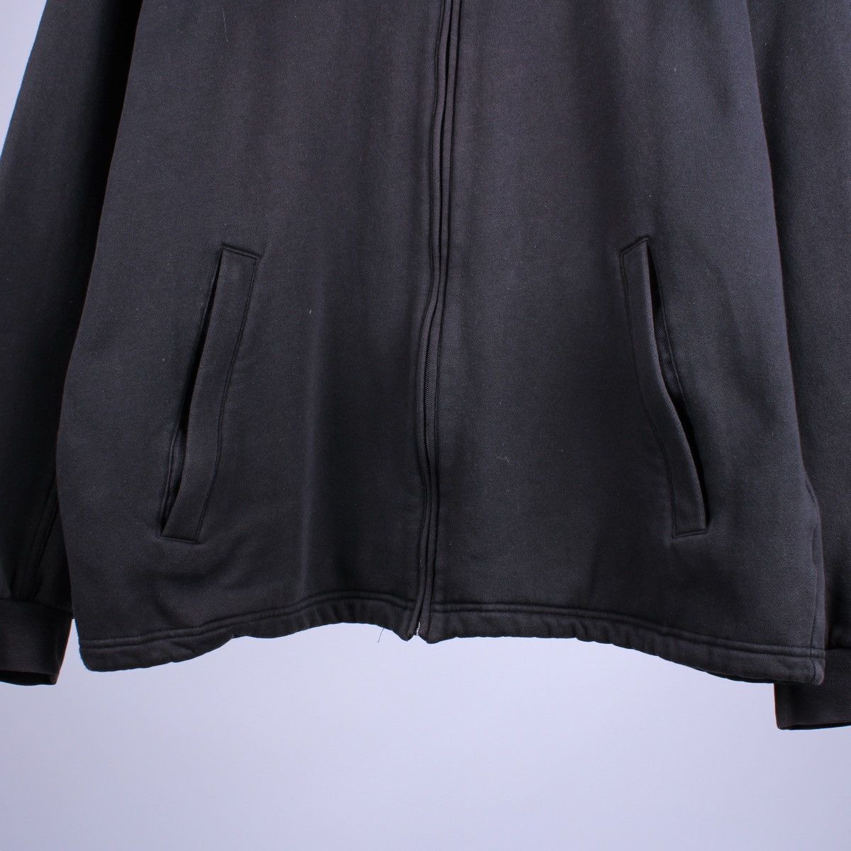 Nike × Vintage NIKE Vintage Cotton Full Zip Pockets Sweater Jacket Size US L / EU 52-54 / 3 - 4 Thumbnail