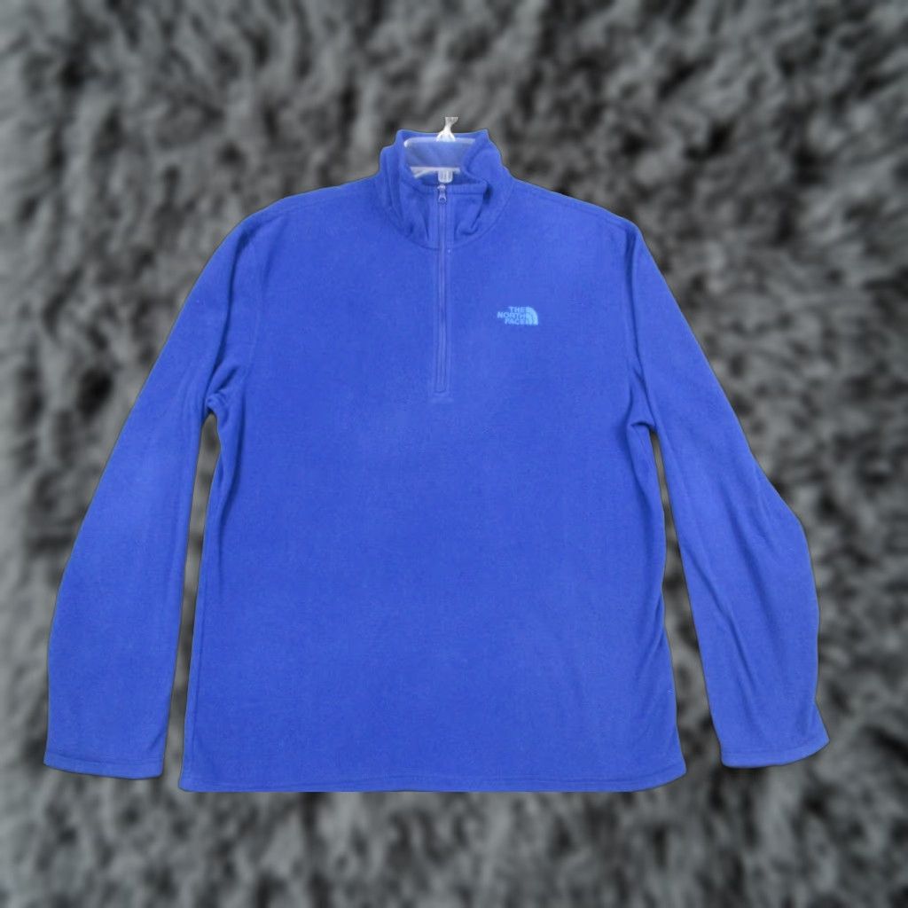 The North Face The North Face Polartec Sweater Mens Medium Blue Glacier 1/4 Zip Fleece Jacket Size US M / EU 48-50 / 2 - 1 Thumbnail