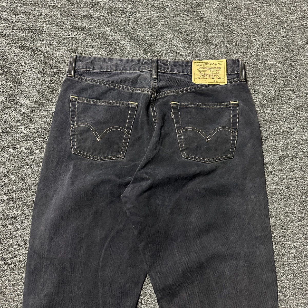 Levi's Vintage 90s Levi’s 417 jeans dark denim faded size 34x32 Size US 34 / EU 50 - 6 Thumbnail