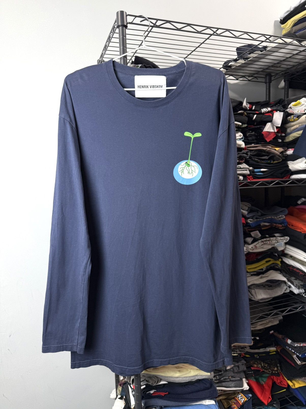 Henrik Vibskov Henrik Vibskov Printed Longsleeve T Shirt Designer Size US M / EU 48-50 / 2 - 2 Thumbnail