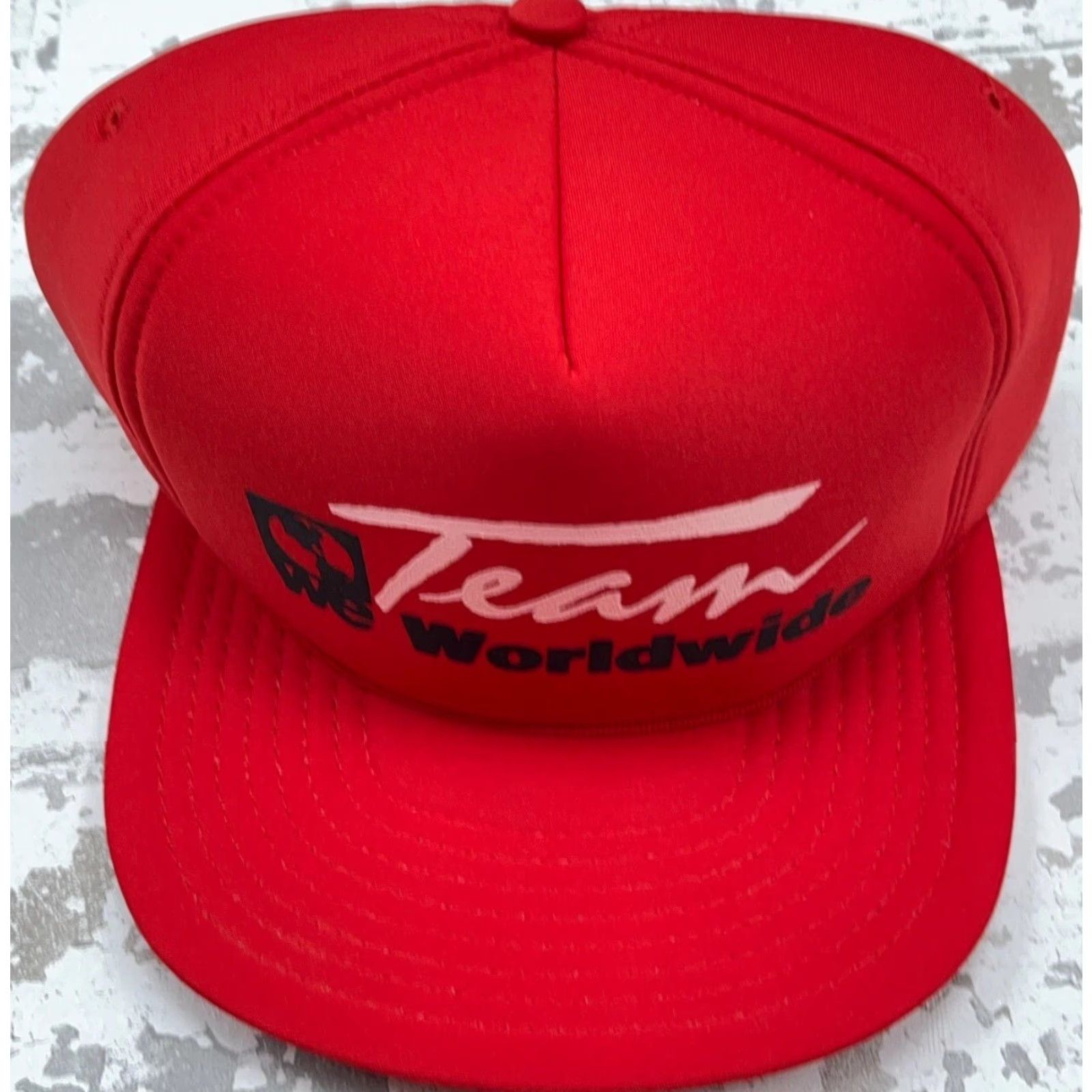 Vintage VINTAGE KENDA Hat Cap Snap Back Trucker Red White Adjustable 80s 90s USA Classic Retro Mens Baseball Style Men Red White Trucking Foam 00s Size ONE SIZE - 3 Thumbnail