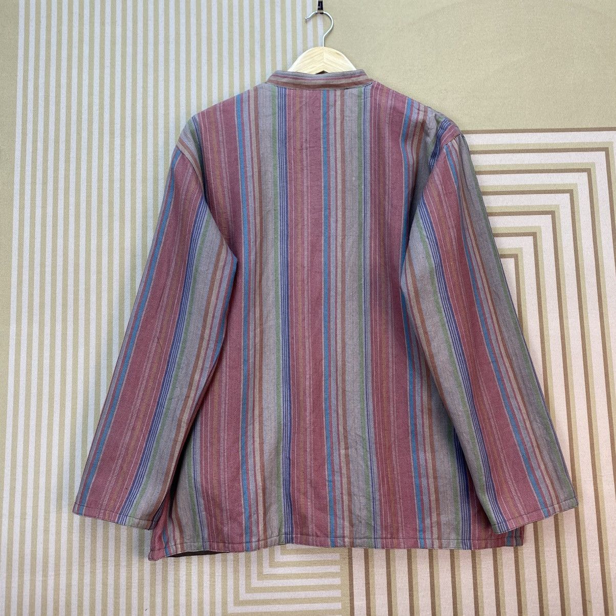 Blue Blue Japan 🫶Vintage Amina Stripes Reversible Jacket Size US M / EU 48-50 / 2 - 2 Thumbnail