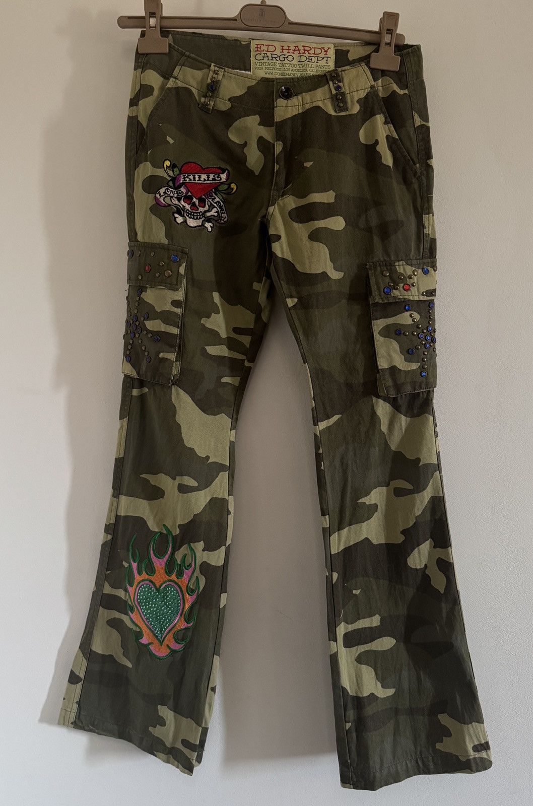 Ed Hardy × Vintage Ed Hardy Vintage Y2K ‘02 Jeans Size 26" / US 2 / IT 38 - 1 Thumbnail