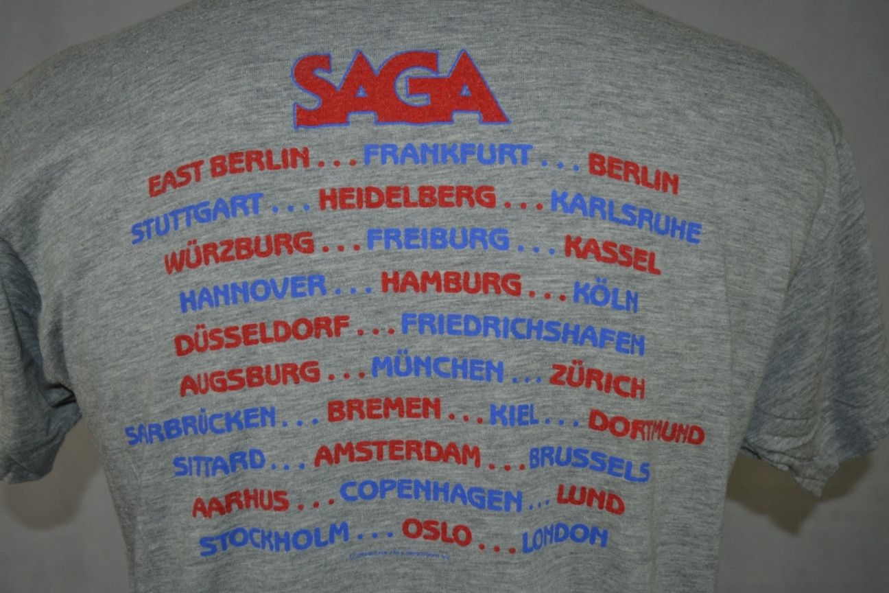 Band Tees × Vintage Vintage Saga Heads or Tales 1983/84 World Tour tee L Size US L / EU 52-54 / 3 - 3 Thumbnail