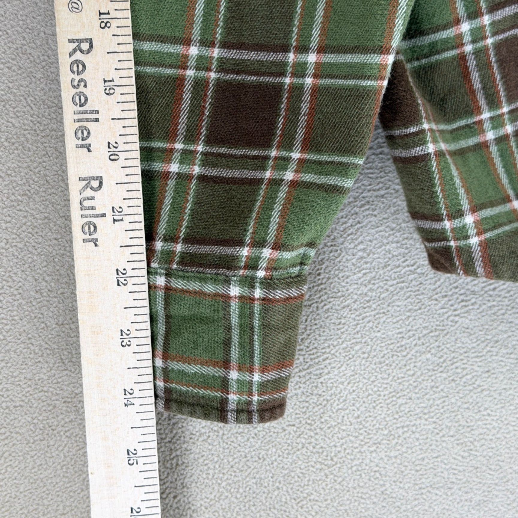 Vintage Seager Mens Flannel Long Sleeve Button Up Shirt Green Plaid Size L Size US L / EU 52-54 / 3 - 5 Thumbnail