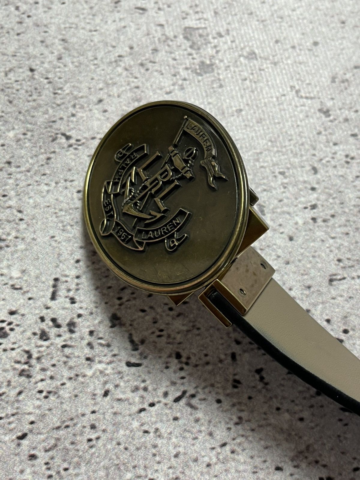 Polo Ralph Lauren × Ralph Lauren × Vintage Vintage Polo Ralph Lauren Leather Belt Very Rare Size ONE SIZE - 2 Thumbnail