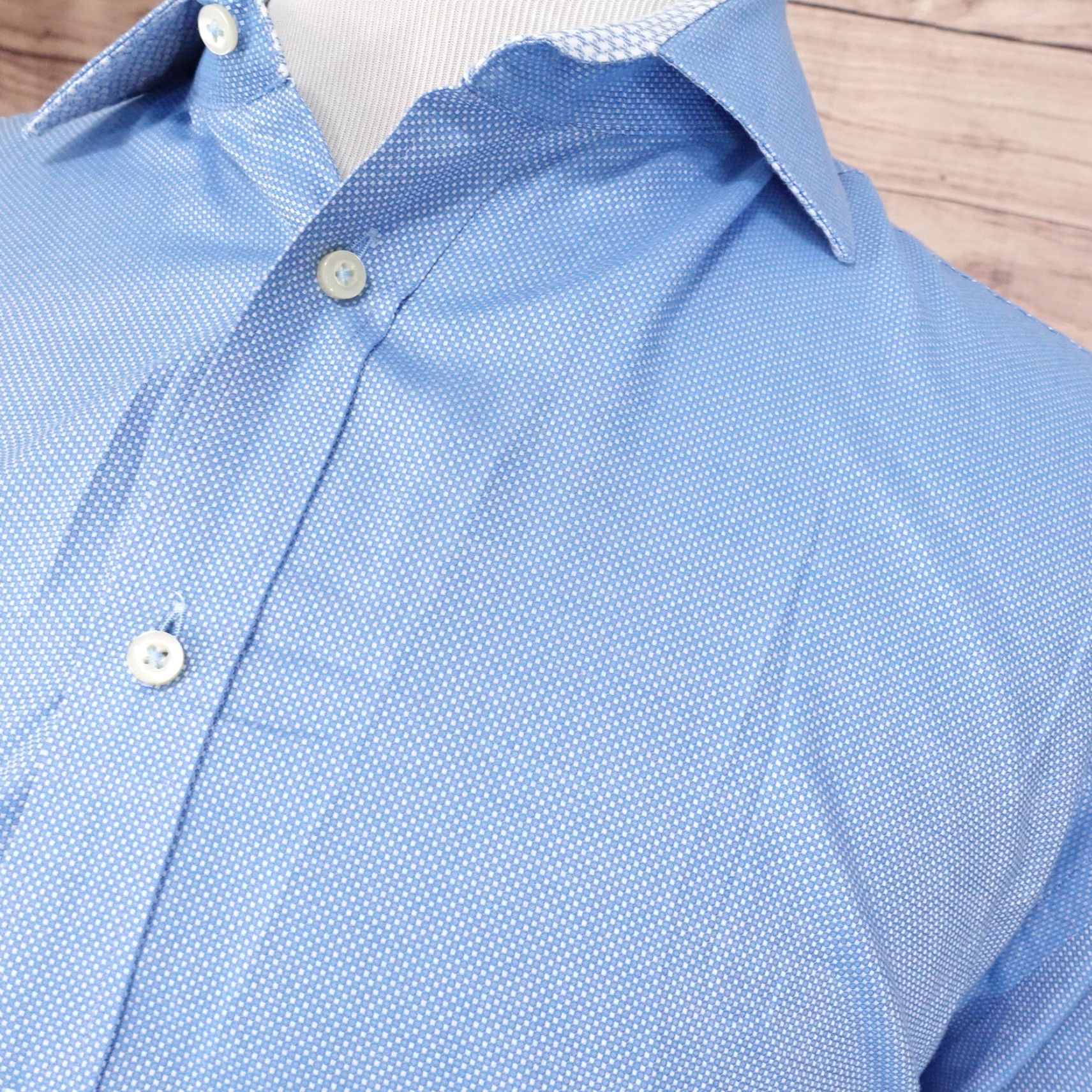 Vintage VINTAGE Thomas Dean Men's Button-Down Shirt Long Sleeve Pima Cotton Blue 2XL Fall Winter Ladies Size US XXL / EU 58 / 5 - 2 Thumbnail