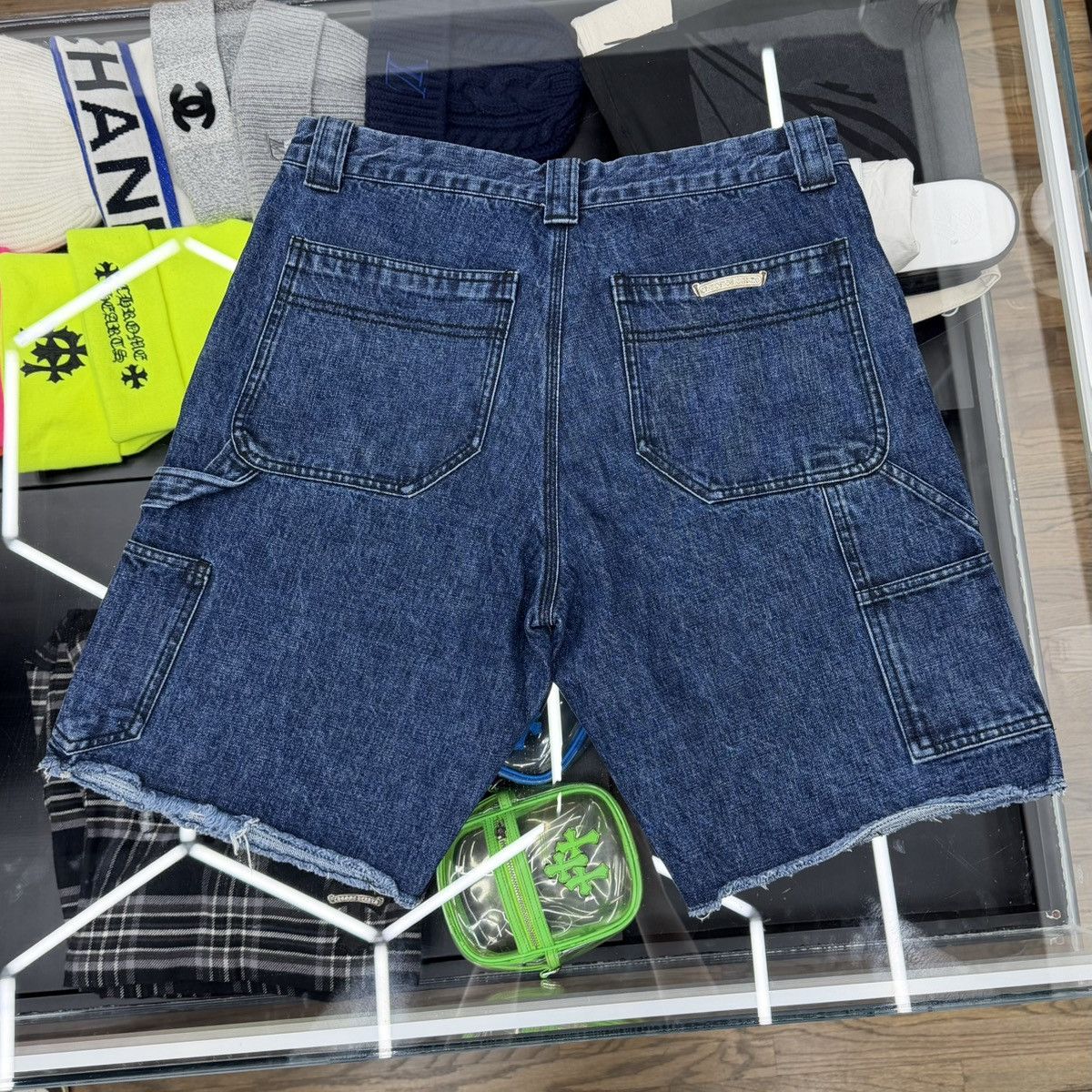 Chrome Hearts Chrome Hearts Double Knee Carpenter Denim Shorts Indigo Size US 33 - 2 Thumbnail