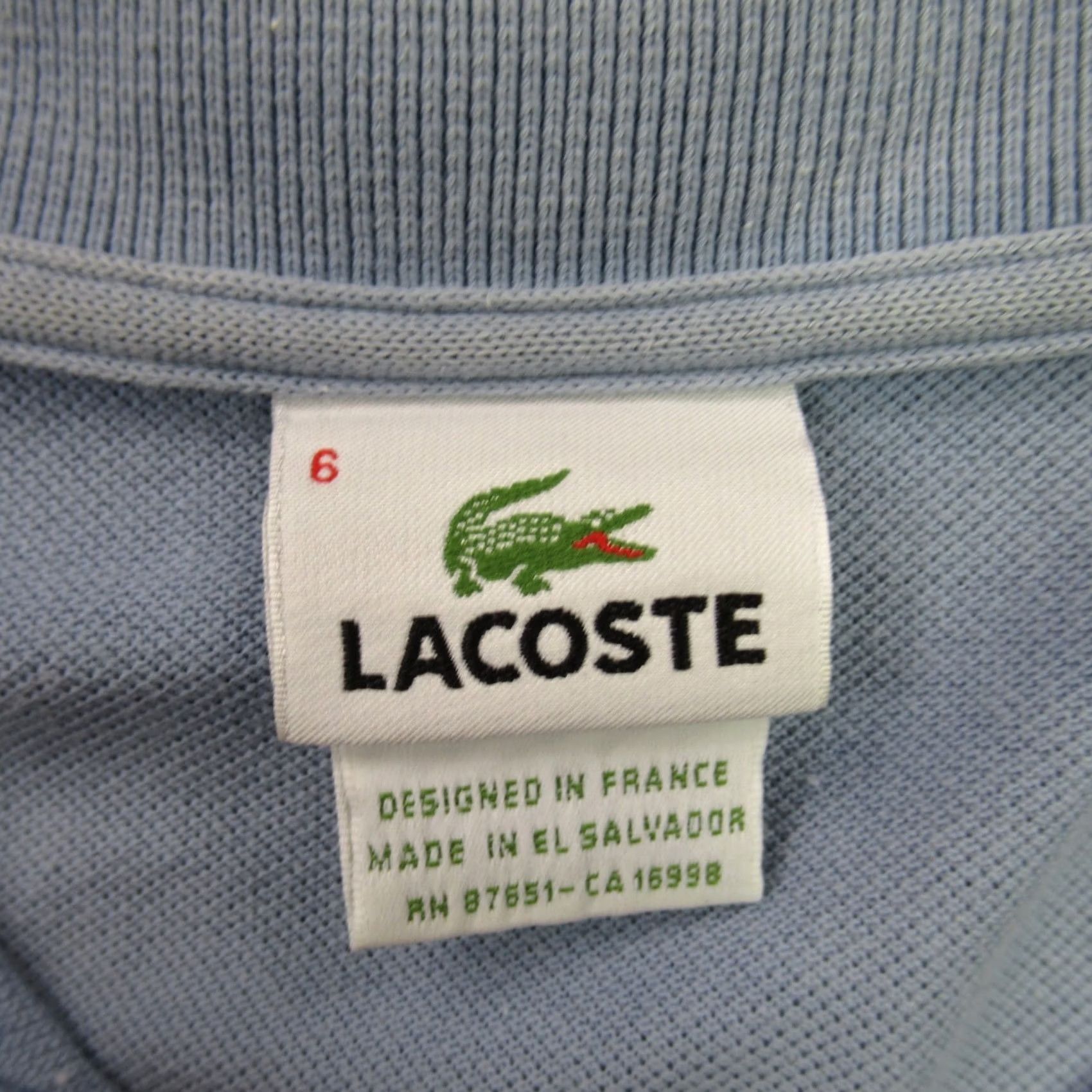 Lacoste Lacoste Shirt Mens Polo Golf Outdoors Lightweight Short Sleeve Blue 6 Regular Size Cotton Blend Logo Easy Care Casual Polo Size US S / EU 44-46 / 1 - 4 Thumbnail