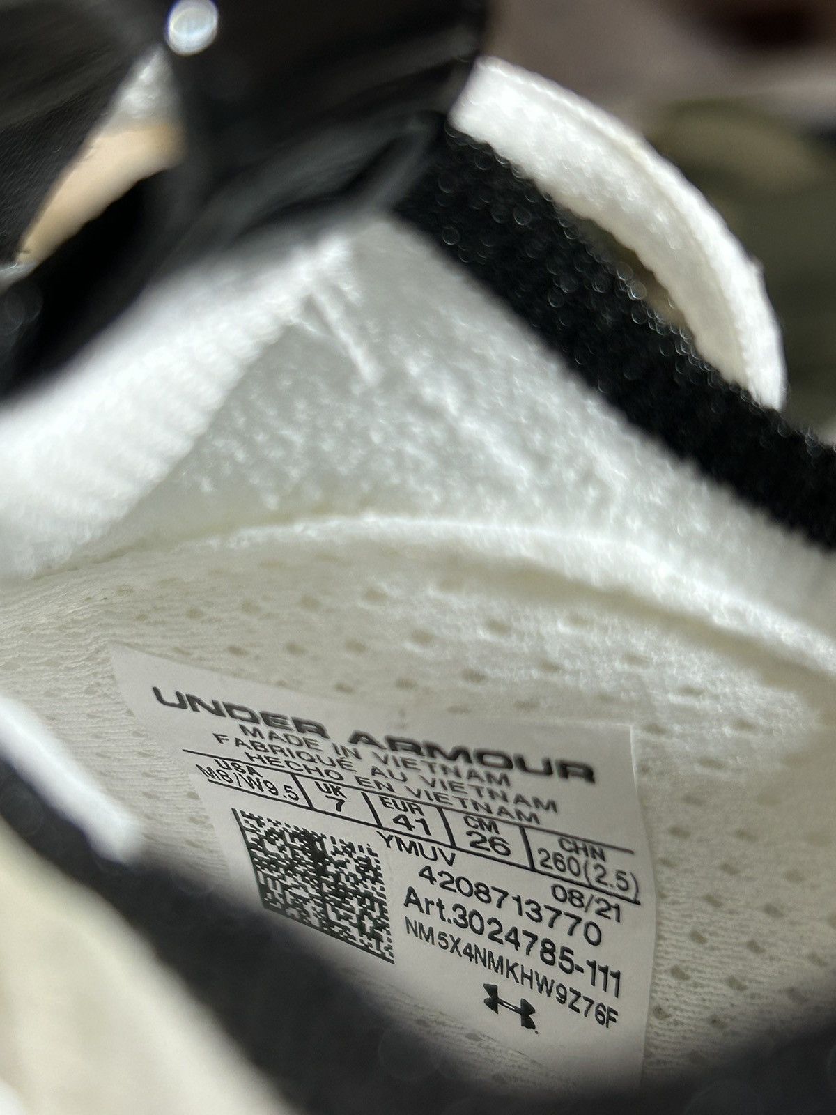 Under Armour Team Curry 8 NM “White Black” Size US 8 / EU 41 - 6 Thumbnail