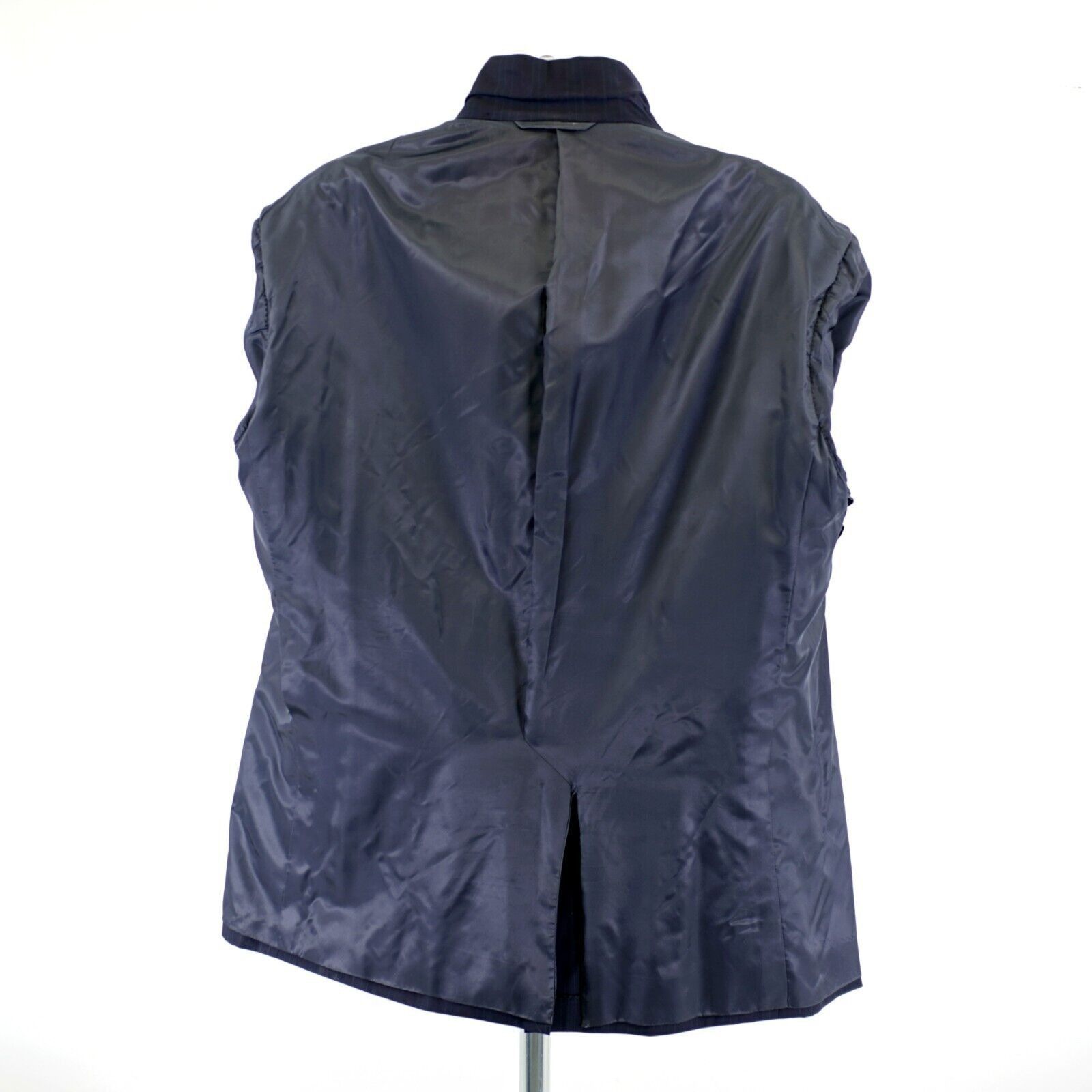 Hickey Freeman DAMAGED Hickey Freeman Wool Blue W/ Multi-Colored Striped 50 Size 50L - 17 Thumbnail