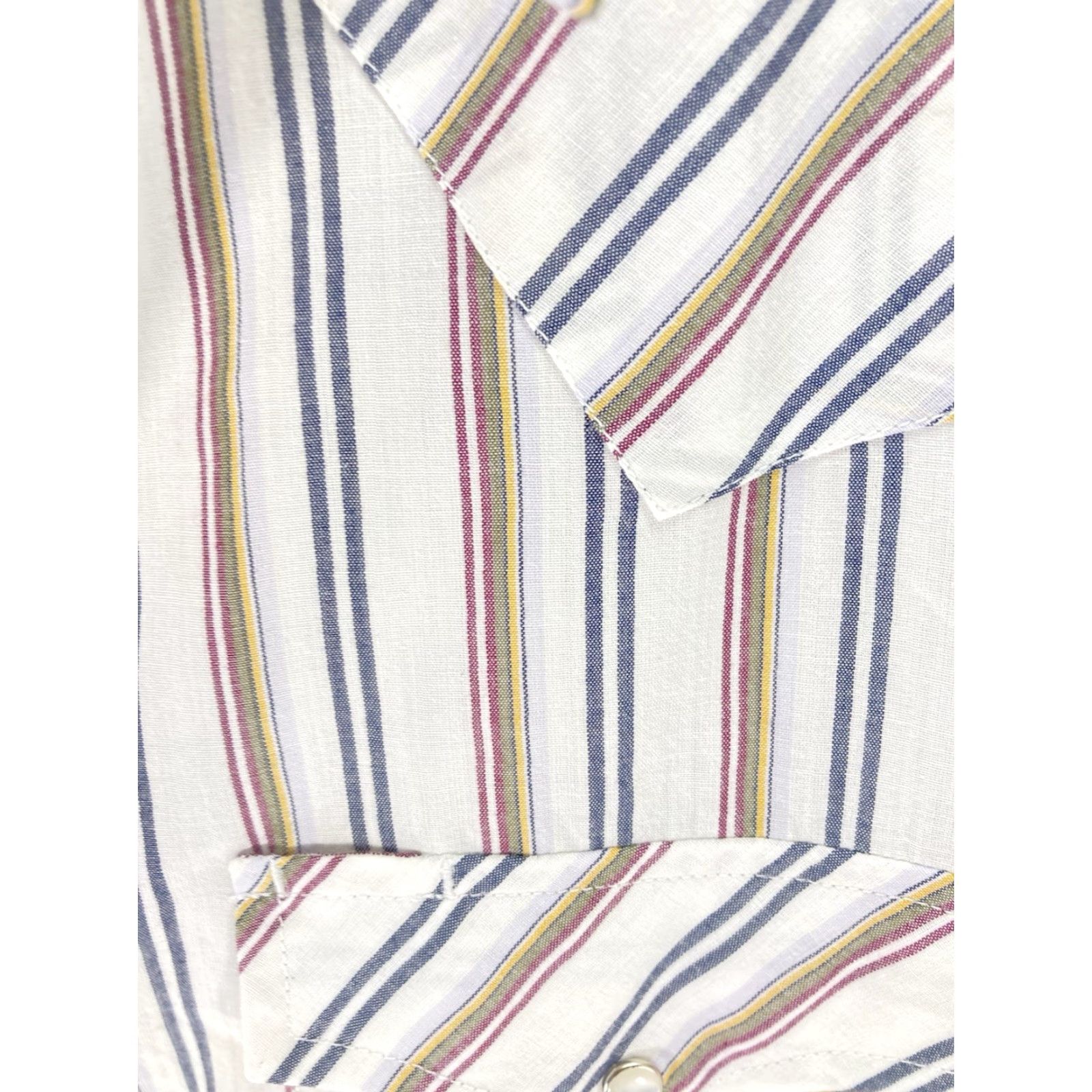 Vintage VINTAGE Ely Plains Pearl Snap Shirt Men Big 2X Stripe Long Sleeve Western Shirt Size US XXL / EU 58 / 5 - 4 Thumbnail